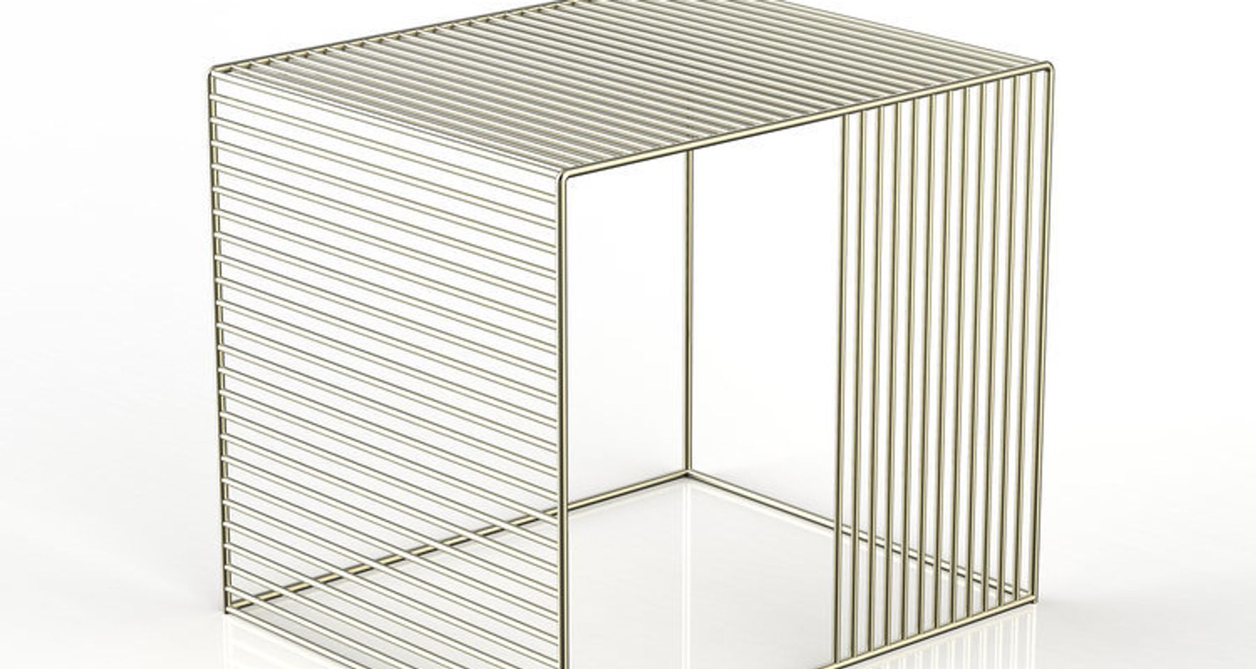 Wire Side Table by Iacoli and McAllister