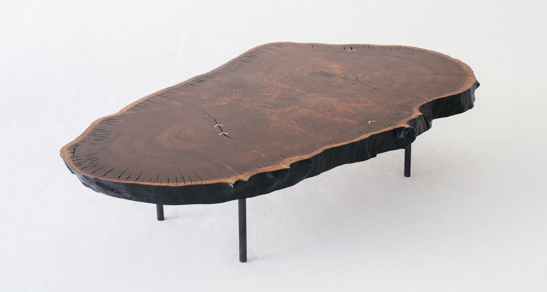Custom Slab Coffee Table by De JONG & Co.