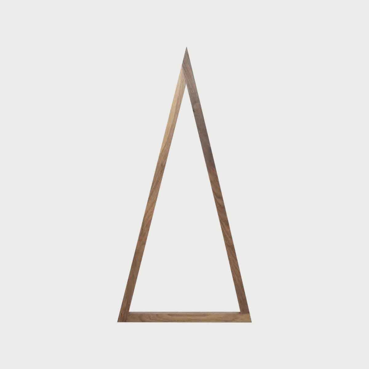 Tall Skinny Walnut Triangle