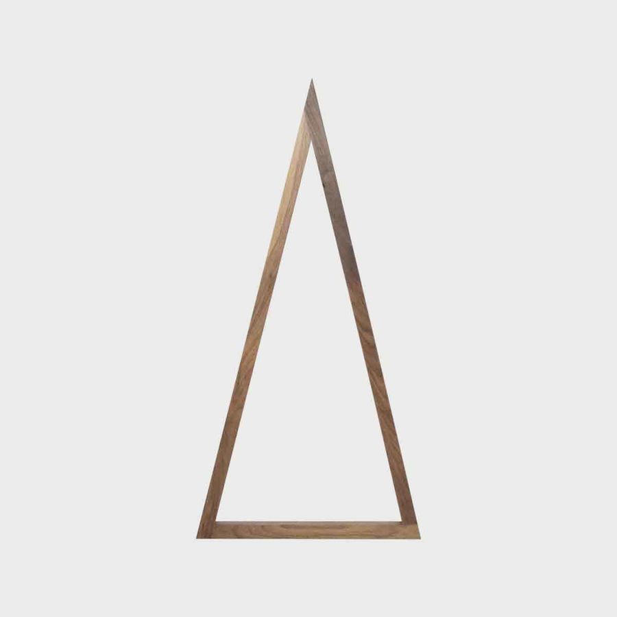 Tall Skinny Walnut Triangle