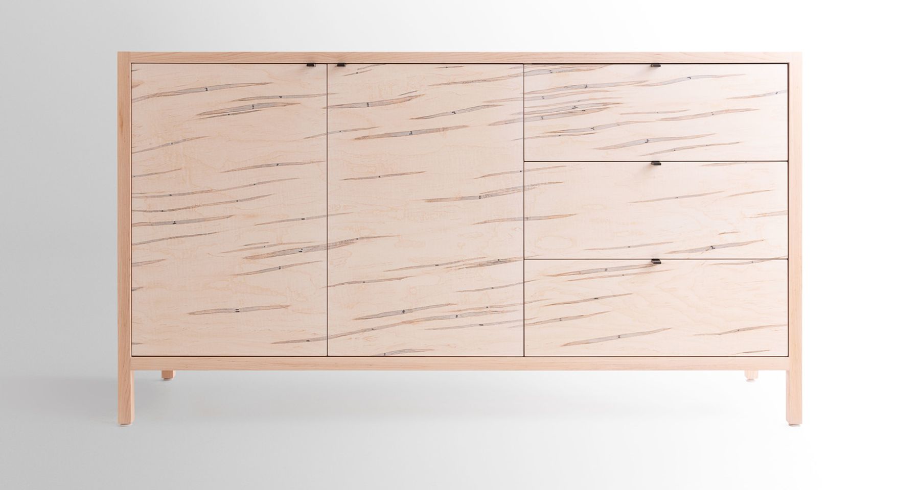 Laska Credenza, Two Door, Three Drawers by Rather Well Design