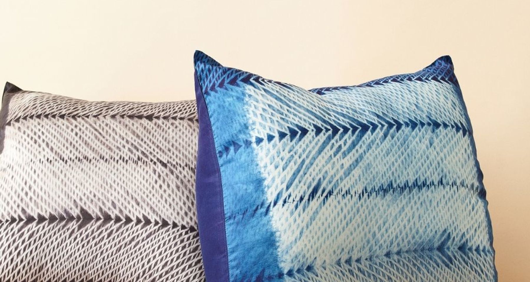 Ara Indigo Silk Pillow  by Studio Variously
