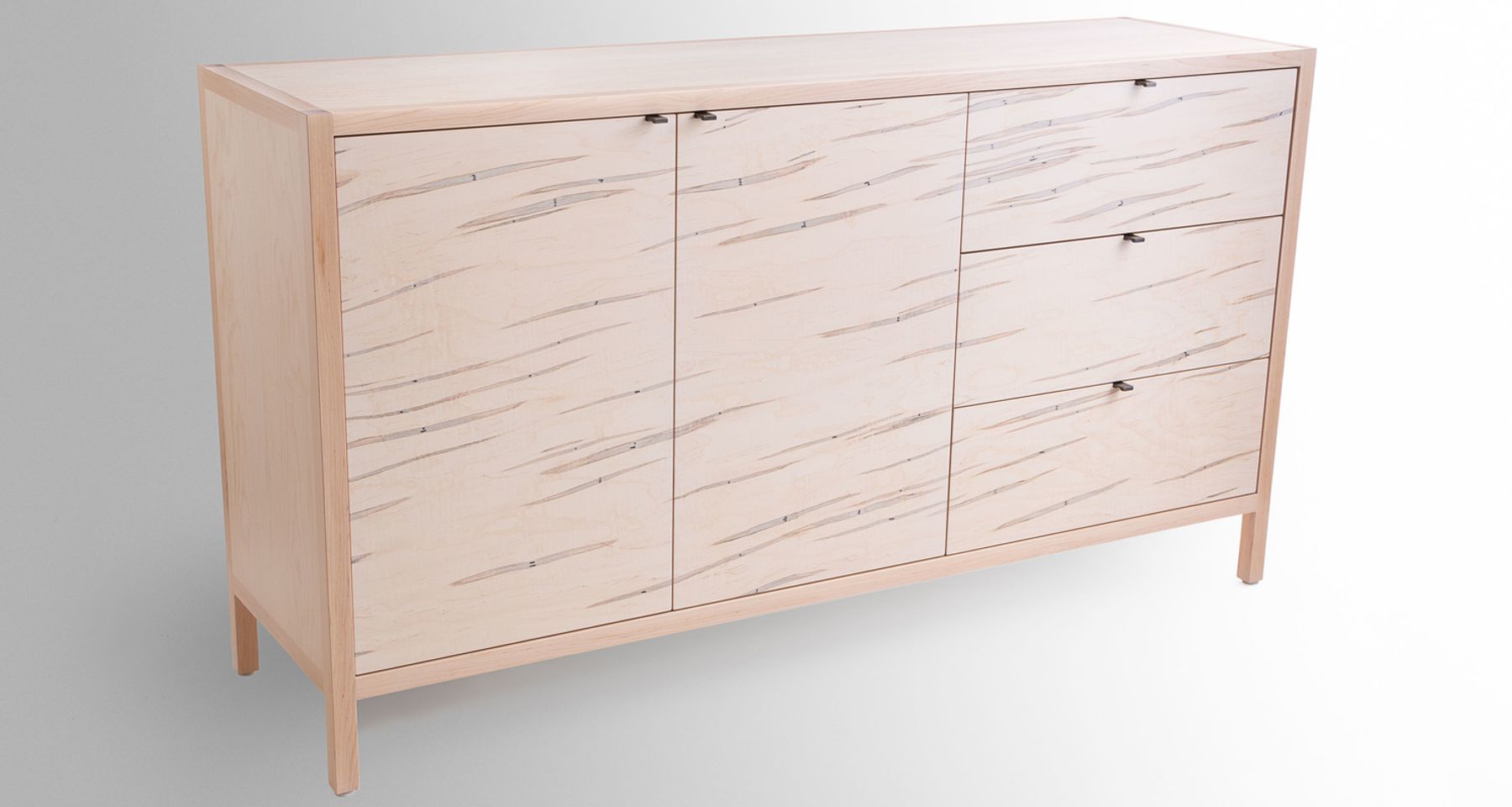 Laska Credenza, Two Door, Three Drawers by Rather Well Design