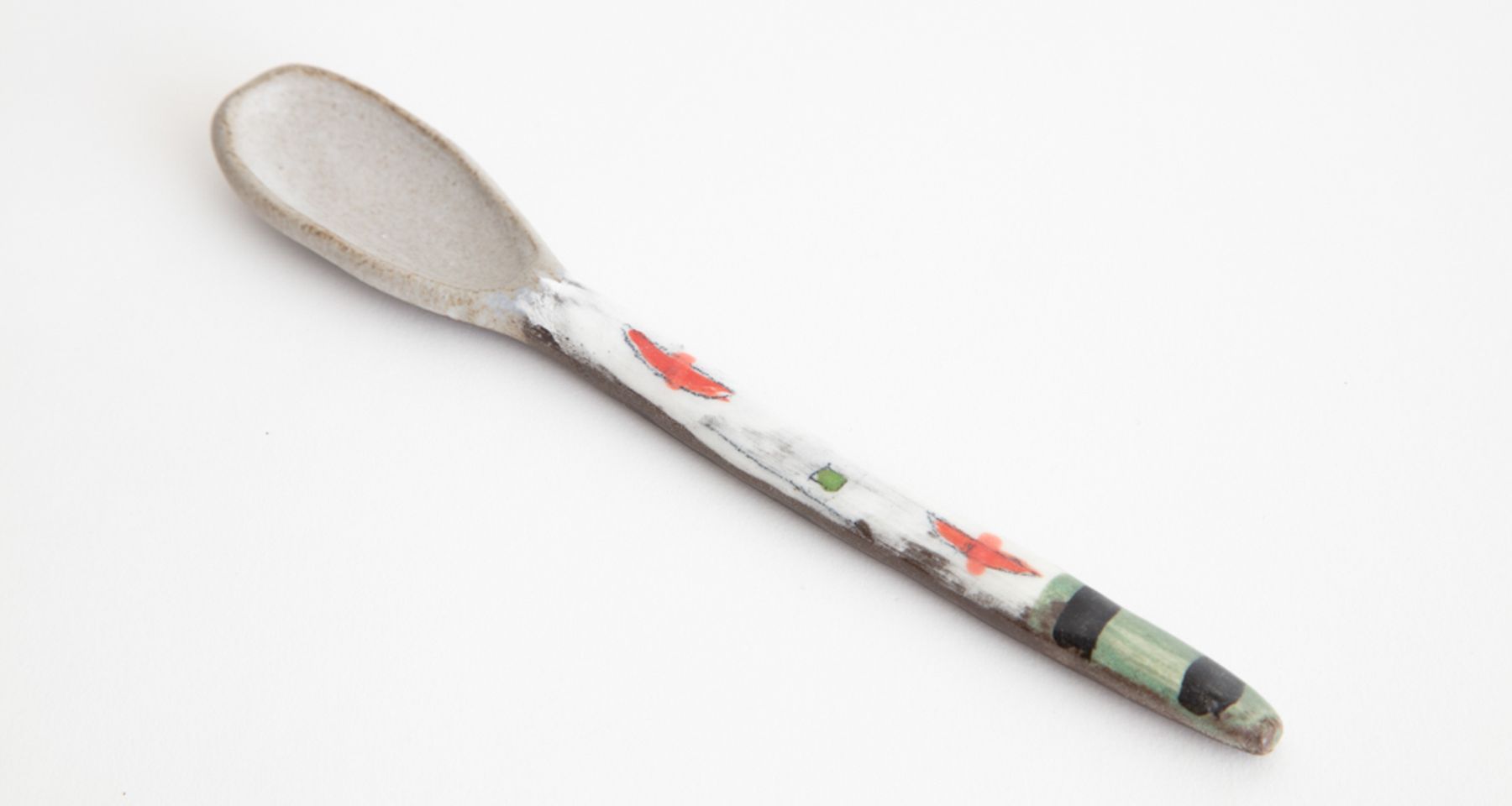 Handmade Ceramic Smiley Spoon 1 Unique Edition by Fort Makers