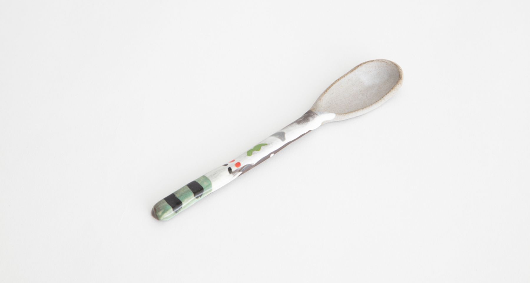 Handmade Ceramic Smiley Spoon 5 Unique Edition by Fort Makers