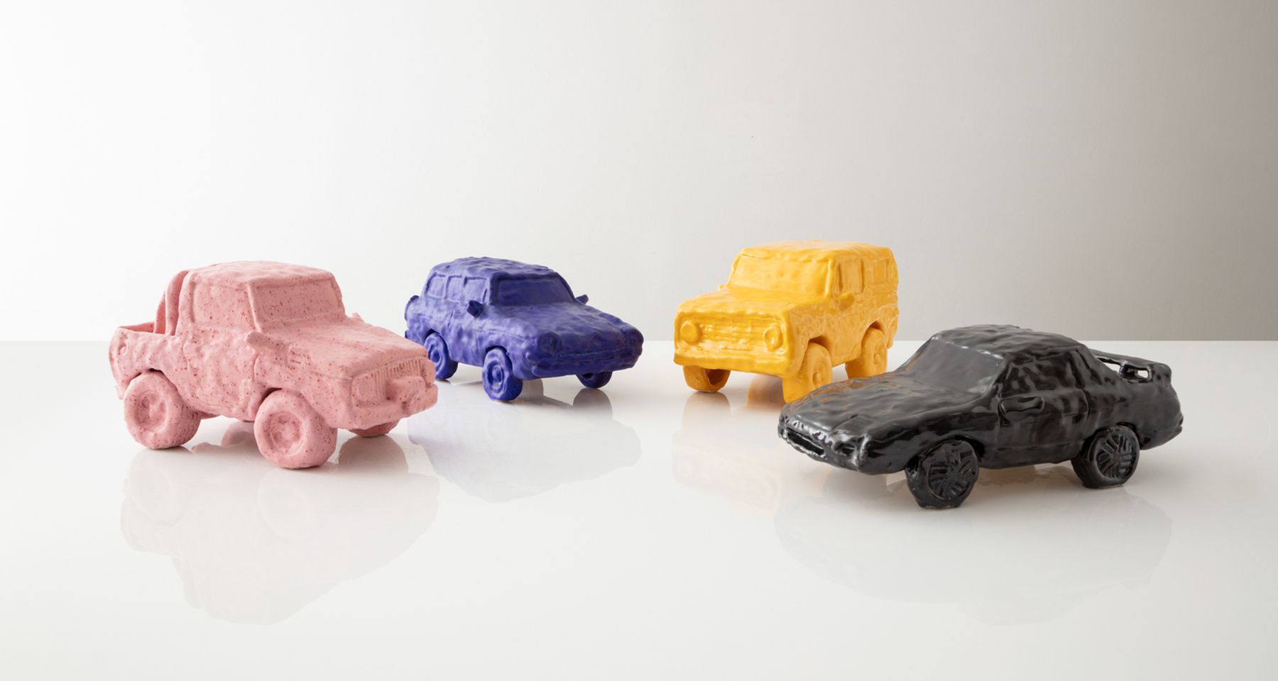 Hematite Fiero Glazed Stoneware Sculpture Unique Edition by Fort Makers