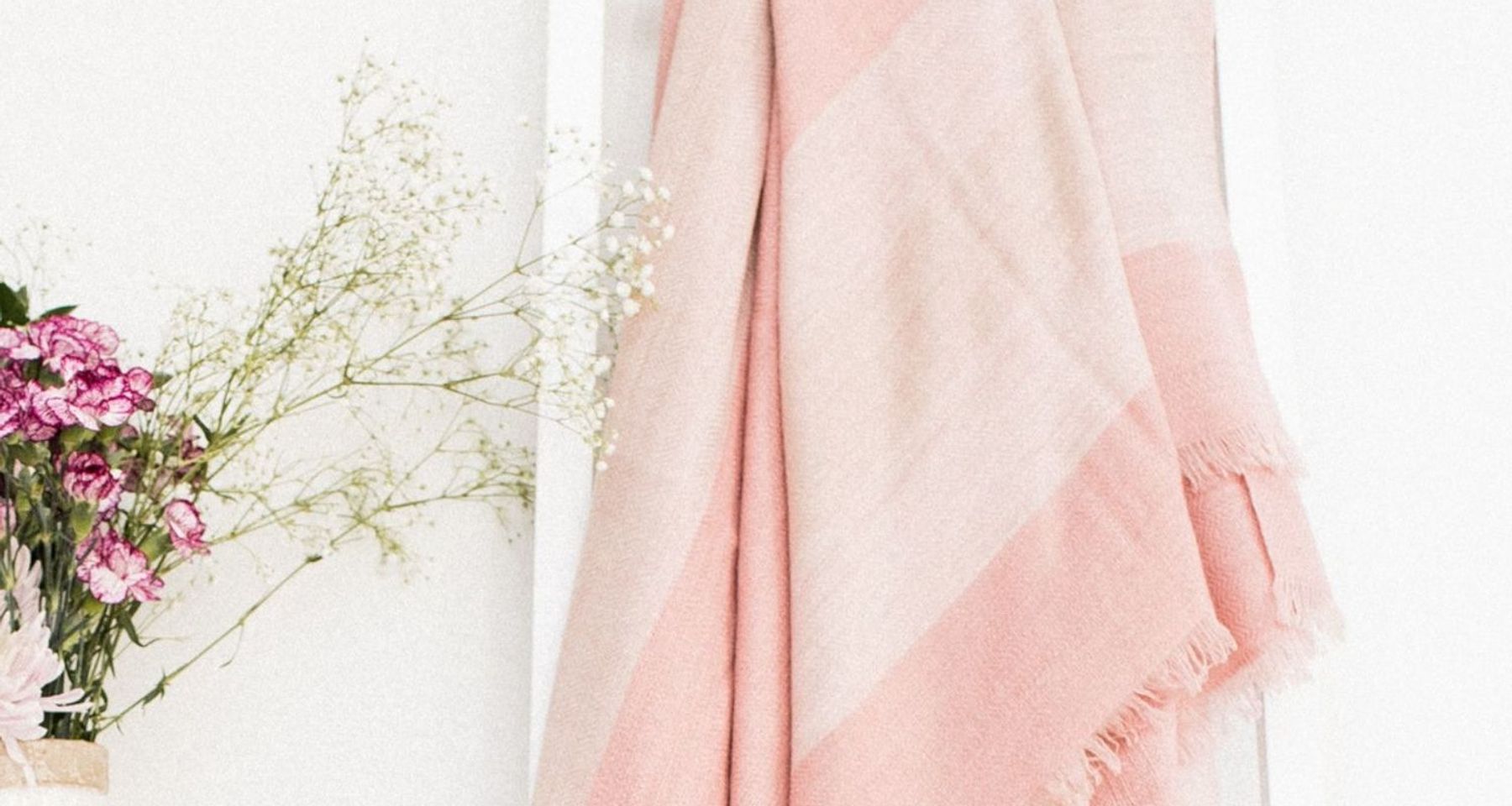 Rosa Merino Throw / Bedspread / Blanket  by Studio Variously