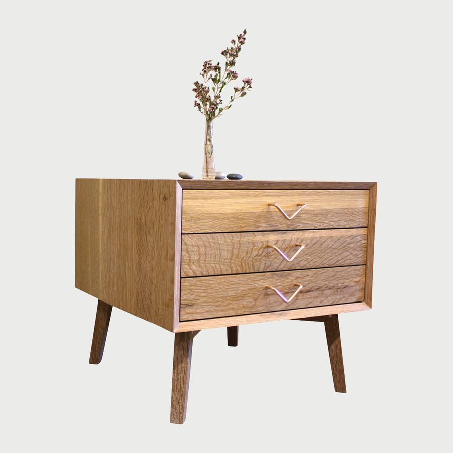 Atlantic Three Drawer Side Table