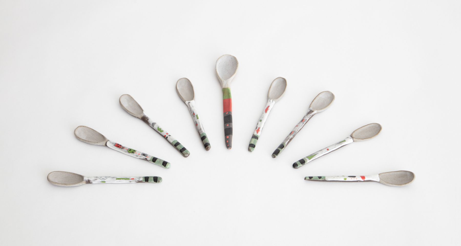 Handmade Ceramic Smiley Spoon 3 Unique Edition  by Fort Makers