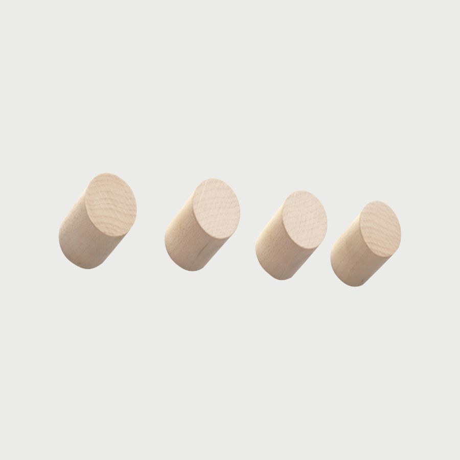 Parallax Round Maple Wall Hooks