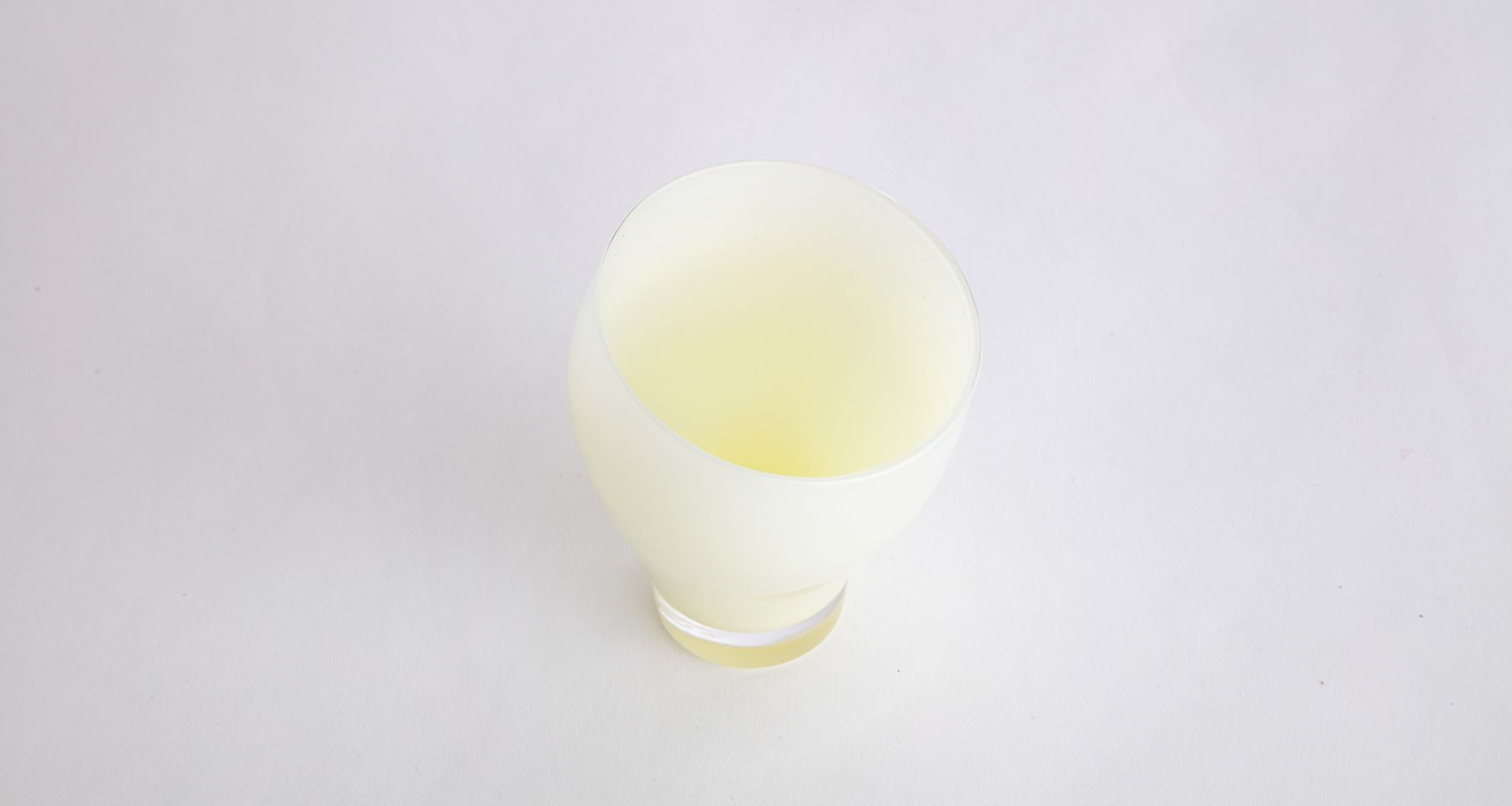 Hand Blow Glass Contrapposto Cup 1  by Fort Makers