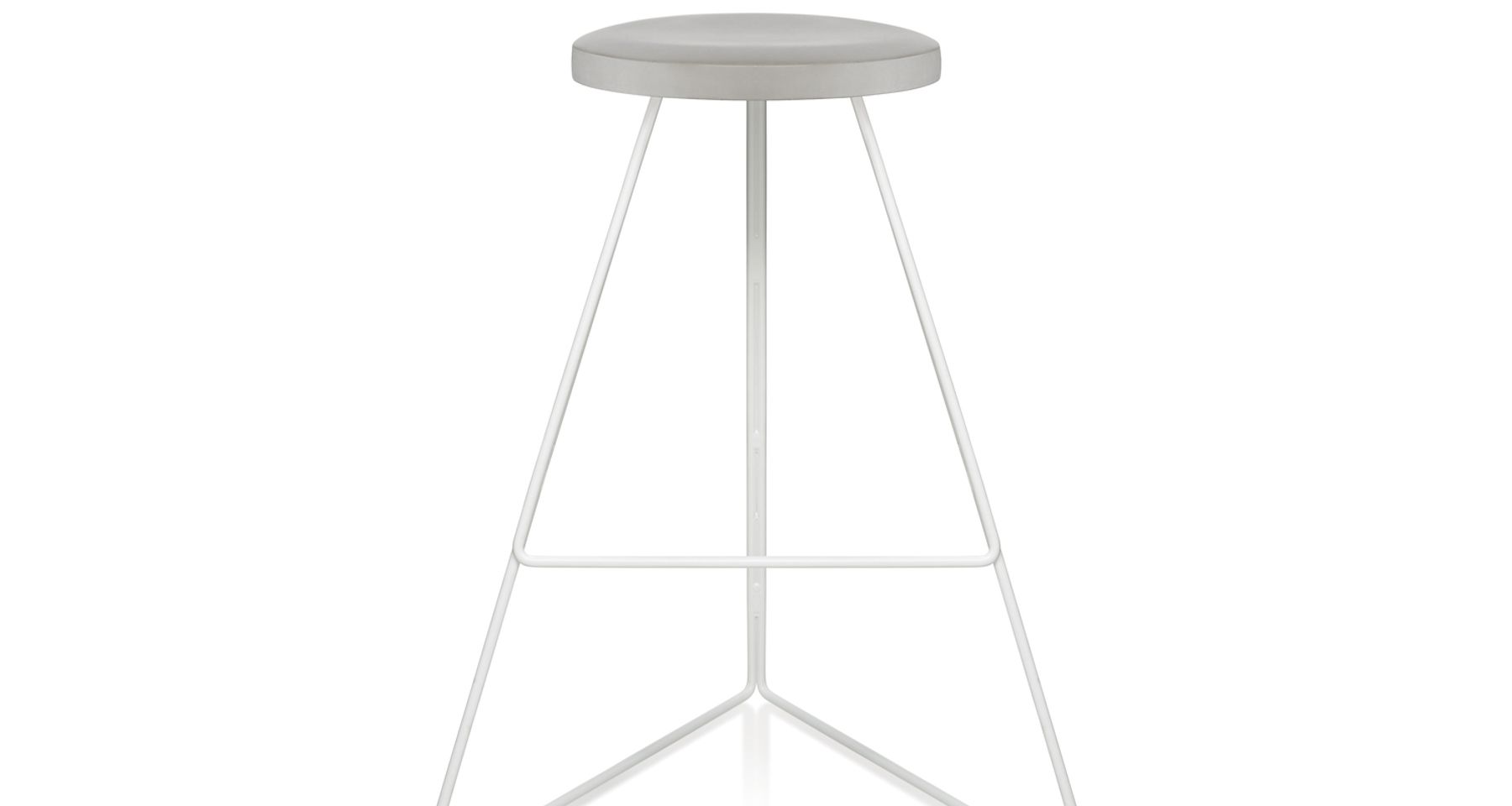 The Coleman Stool - White Frame by Greta de Parry