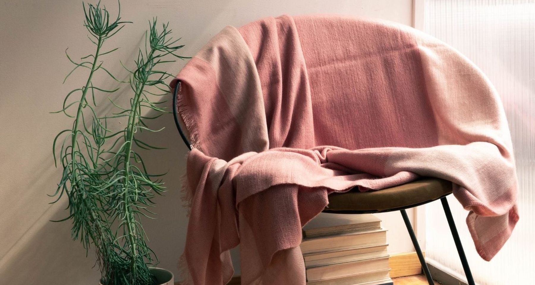 Rosa Merino Throw / Bedspread / Blanket  by Studio Variously