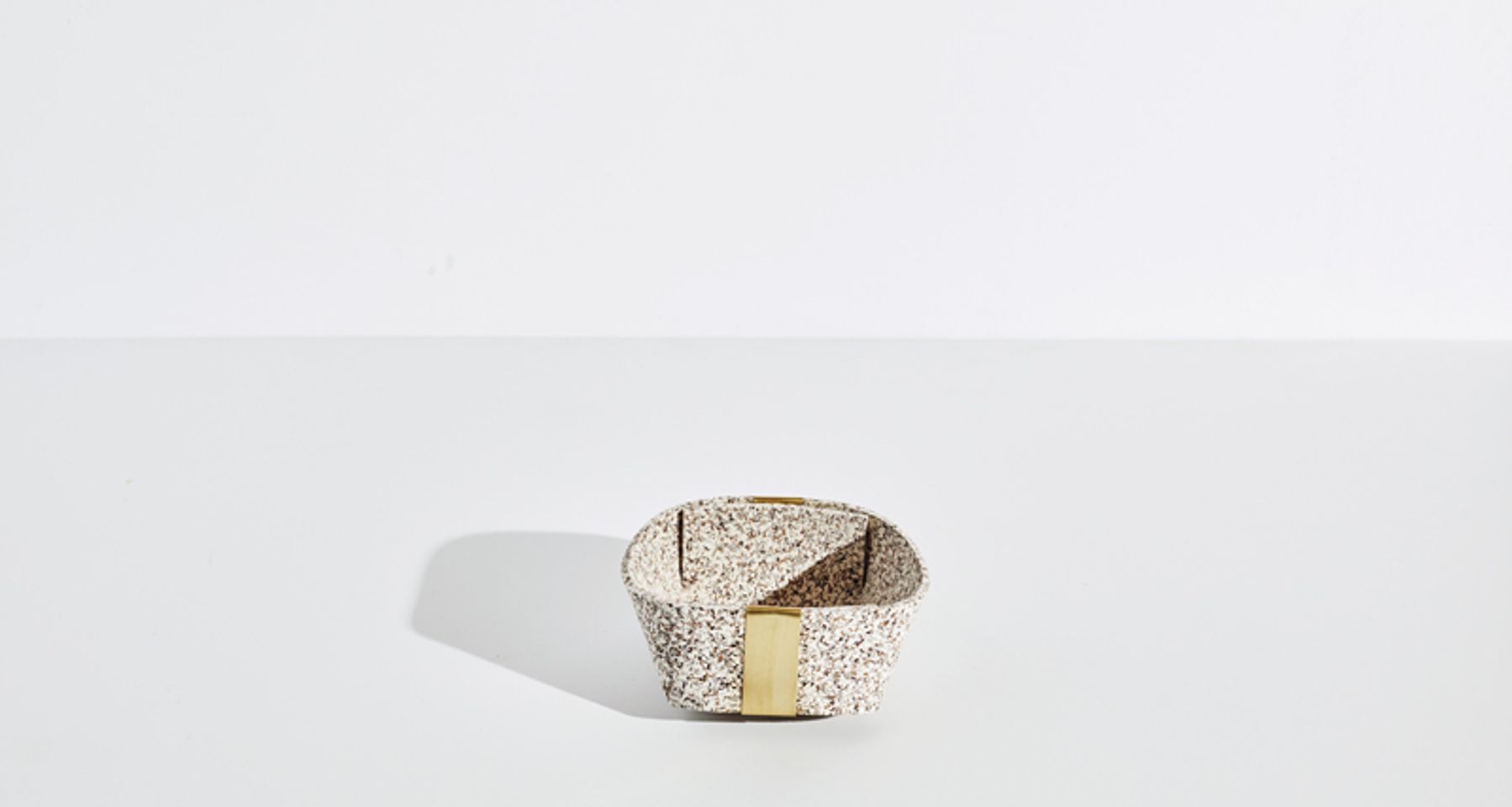 Rubber and Brass Basket by Slash Objects