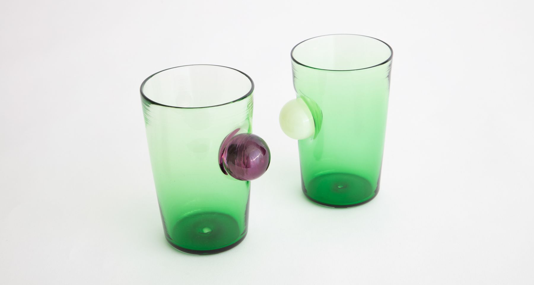 Hand Blown Glass Sunrise Sunset Cup 11  by Fort Makers