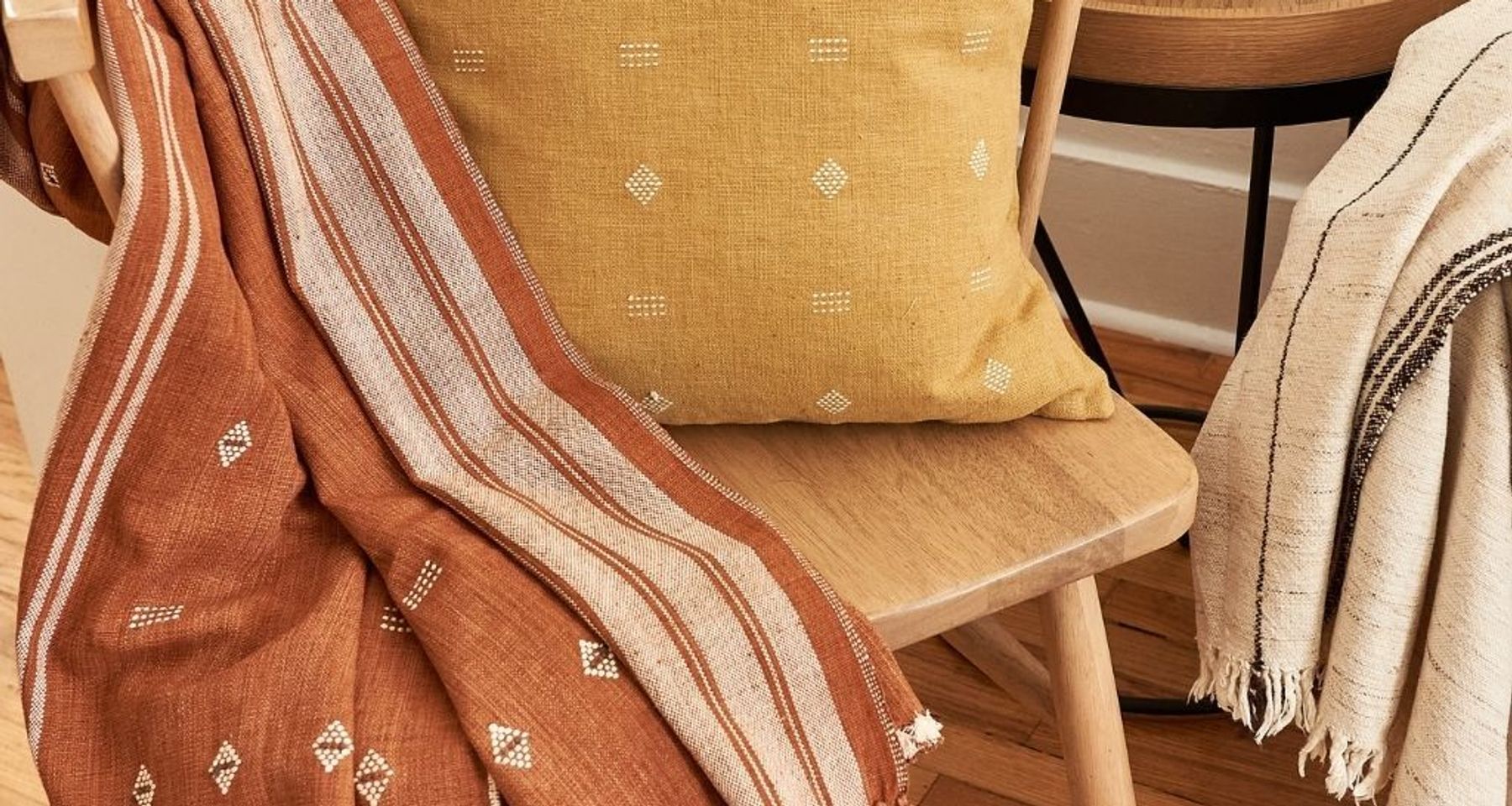 Reyti Organic Cotton Throw by Studio Variously