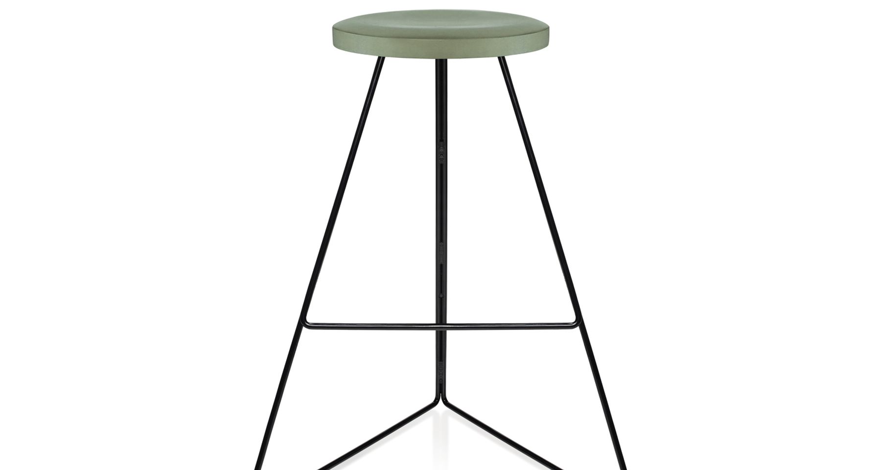 The Coleman Stool - Black Frame by Greta de Parry