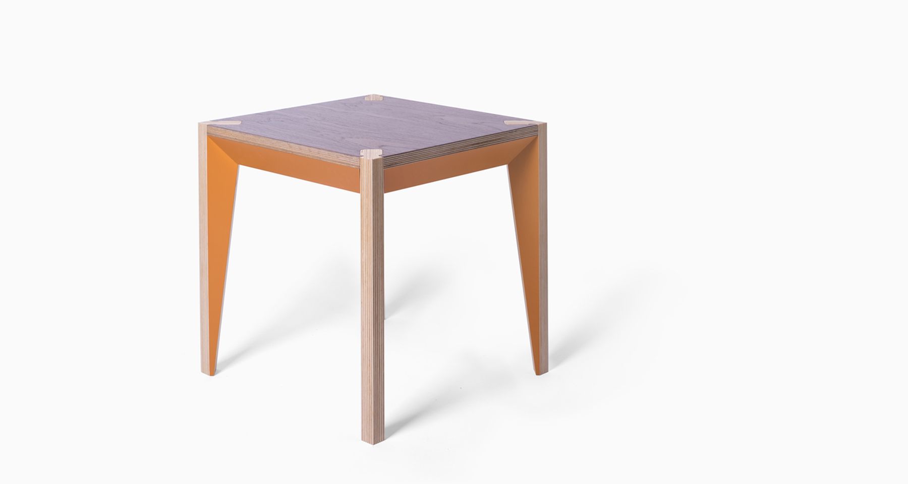 MiMi Stool Walnut Orange by Miduny