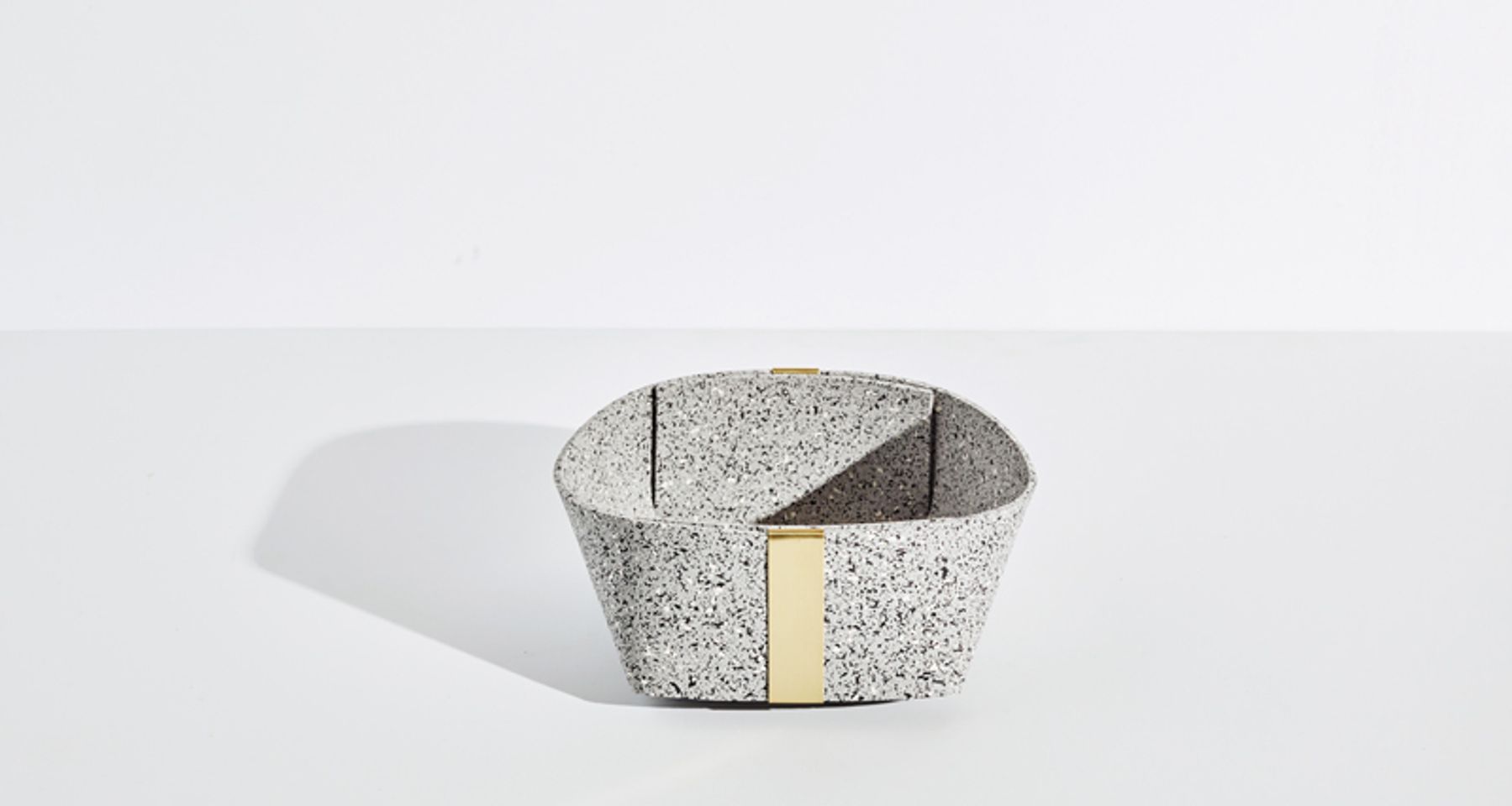 Rubber and Brass Basket by Slash Objects