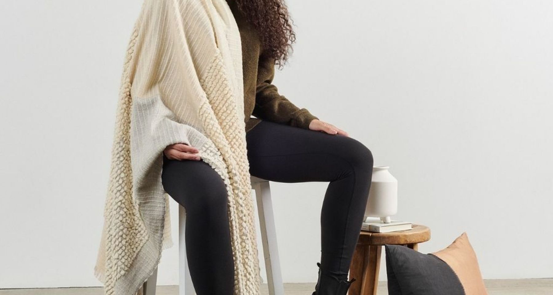 Butterscotch Merino Throw by Studio Variously