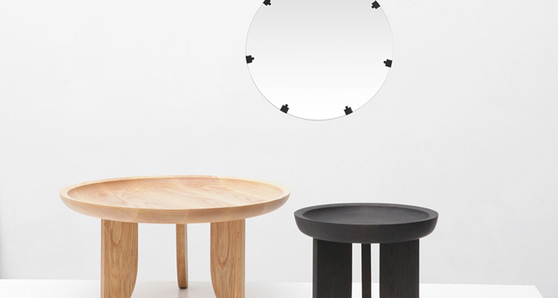 Stitch Round Mirror by Grain