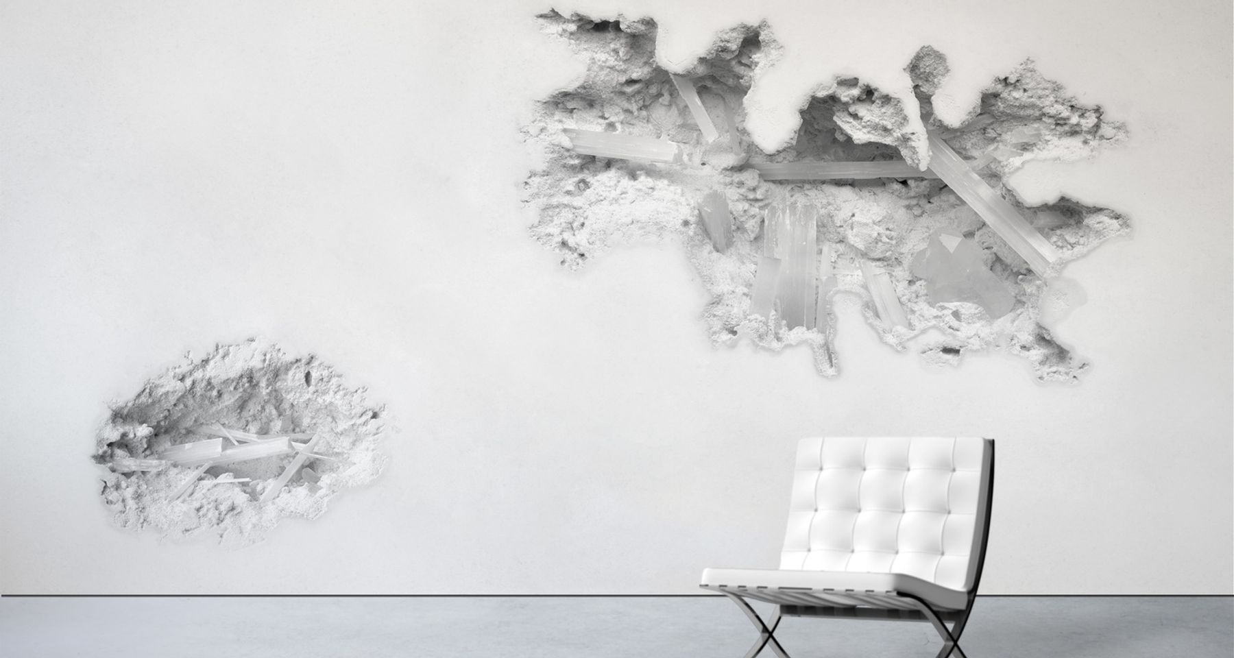 SELENITE (Erosions Collection) by Calico Wallpaper
