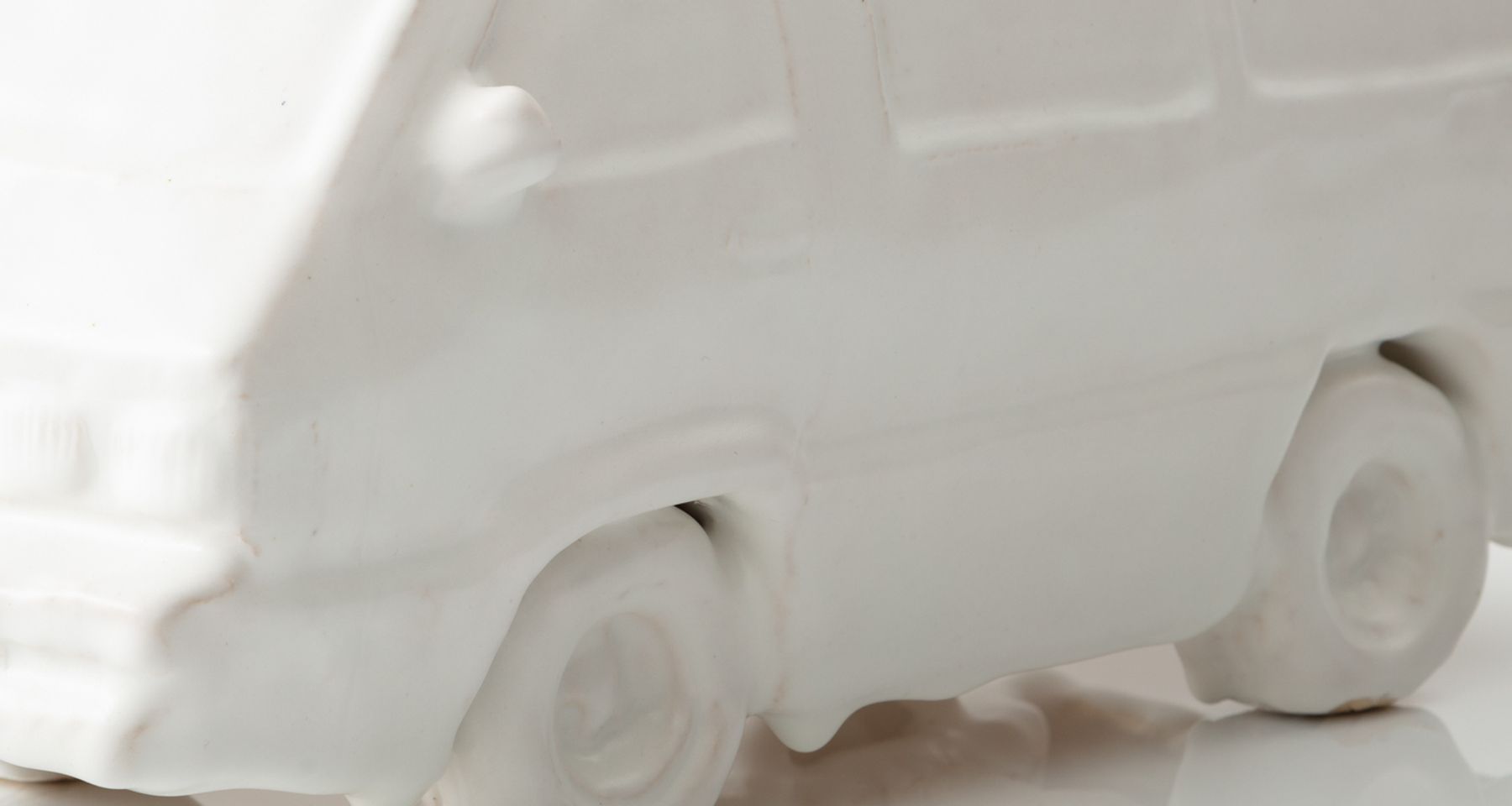 Vicodin Van Handmade Glazed Stoneware Sculpture Unique Edition by Fort Makers