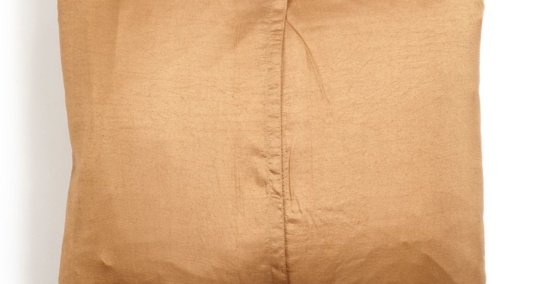 Shunya Gold Silk Pillow by Studio Variously