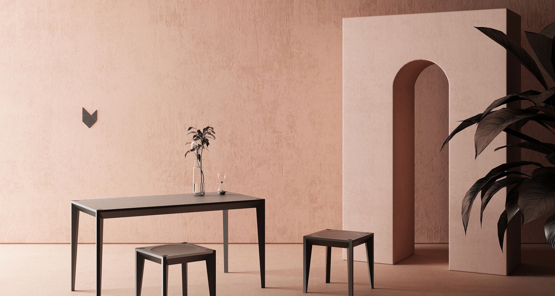 MiMi Stool Ebonized Black by Miduny