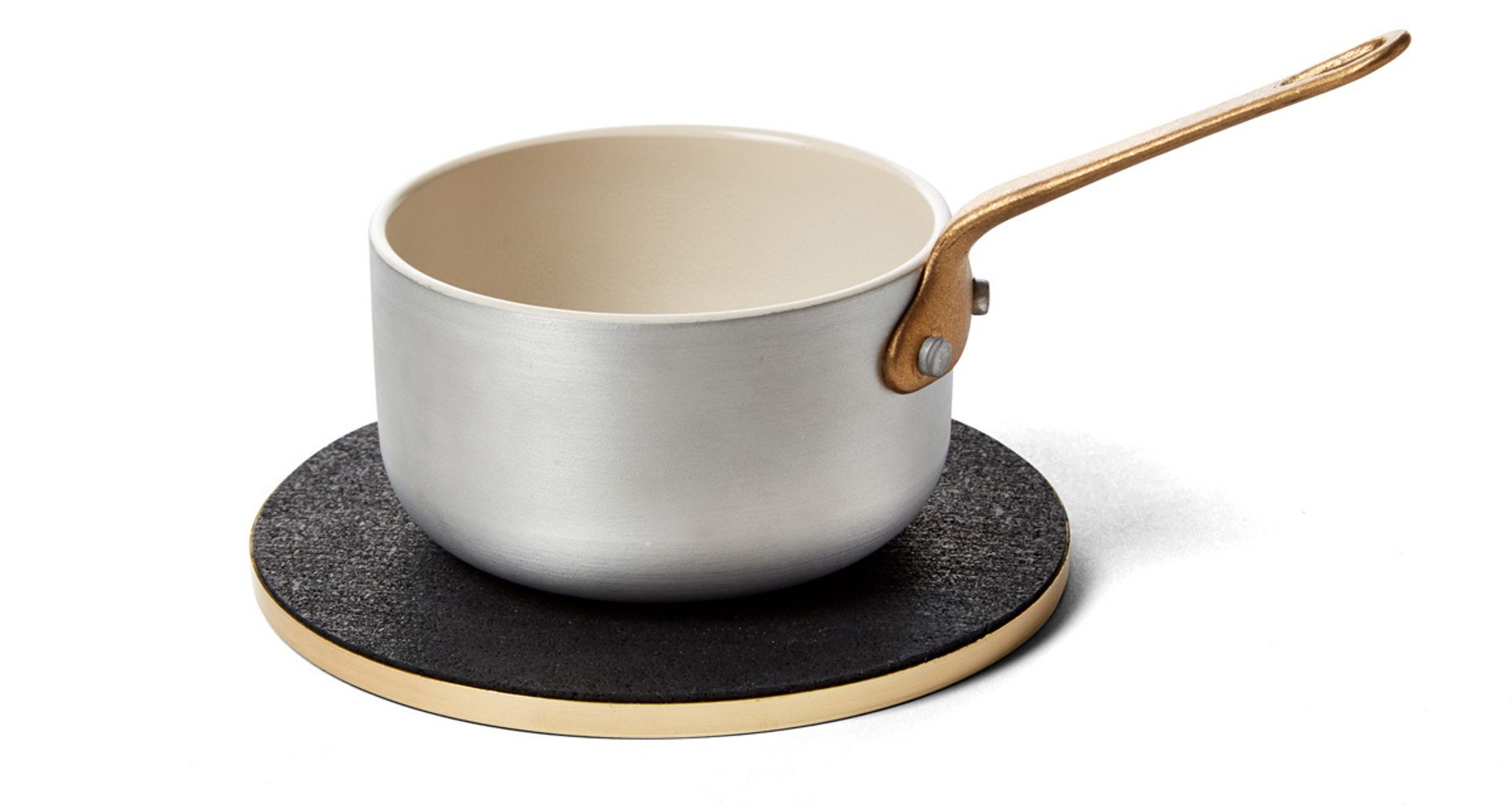 Brass and Rubber Trivet by Slash Objects