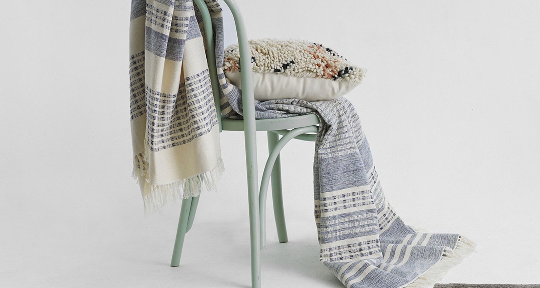 Marta Throw Blue by MINNA Goods