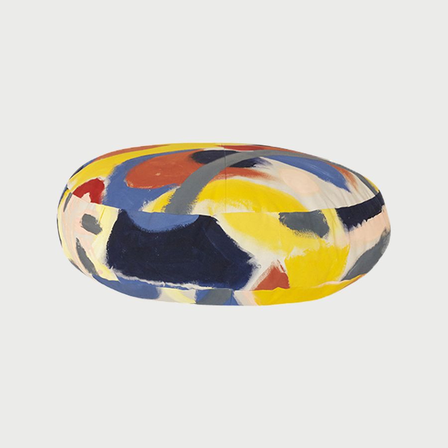 Multicolored Hand Painted Ottoman