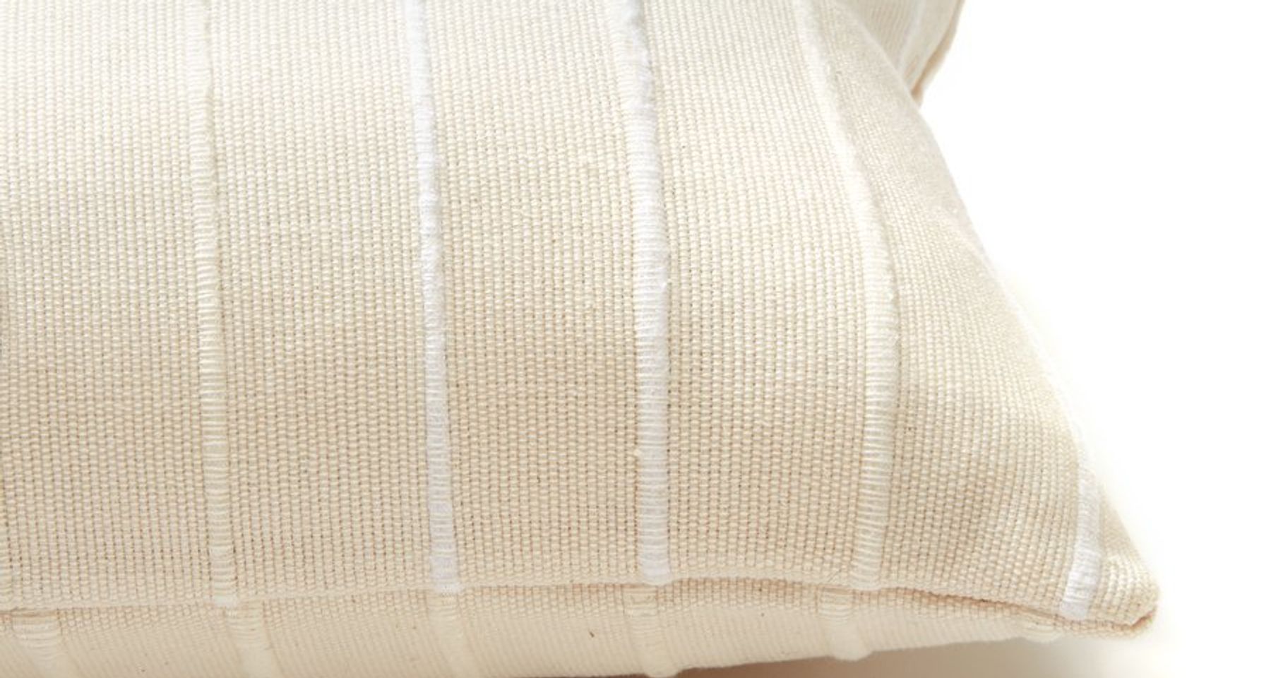 Recycled Stripe Lumbar Pillow Cream by MINNA Goods