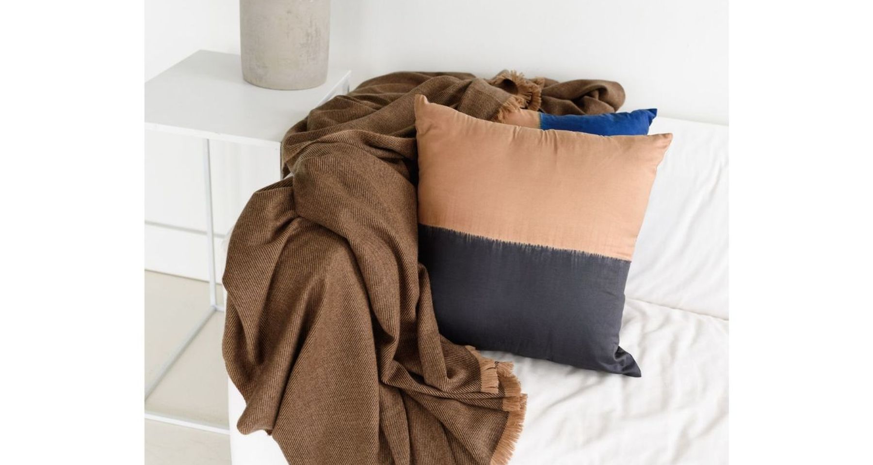 Hay Merino Throw / Blanket  by Studio Variously