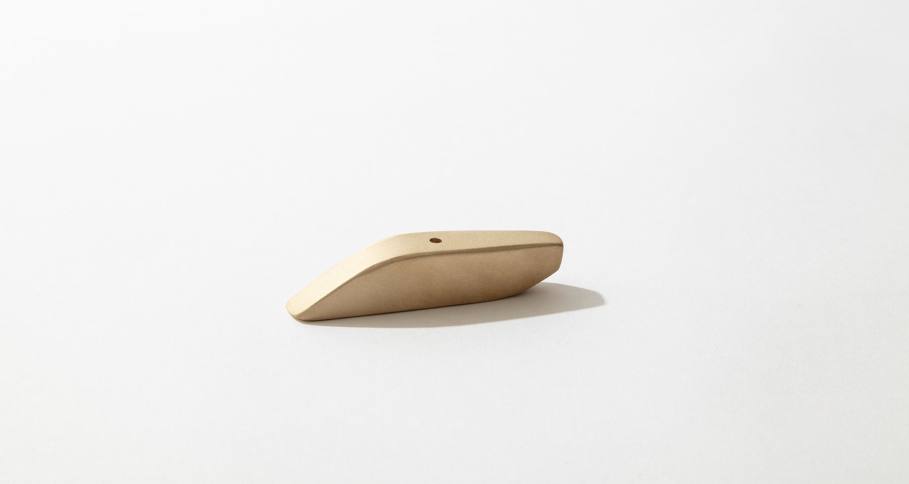 Sculptural Brass Slope Incense Holder by Fort Makers