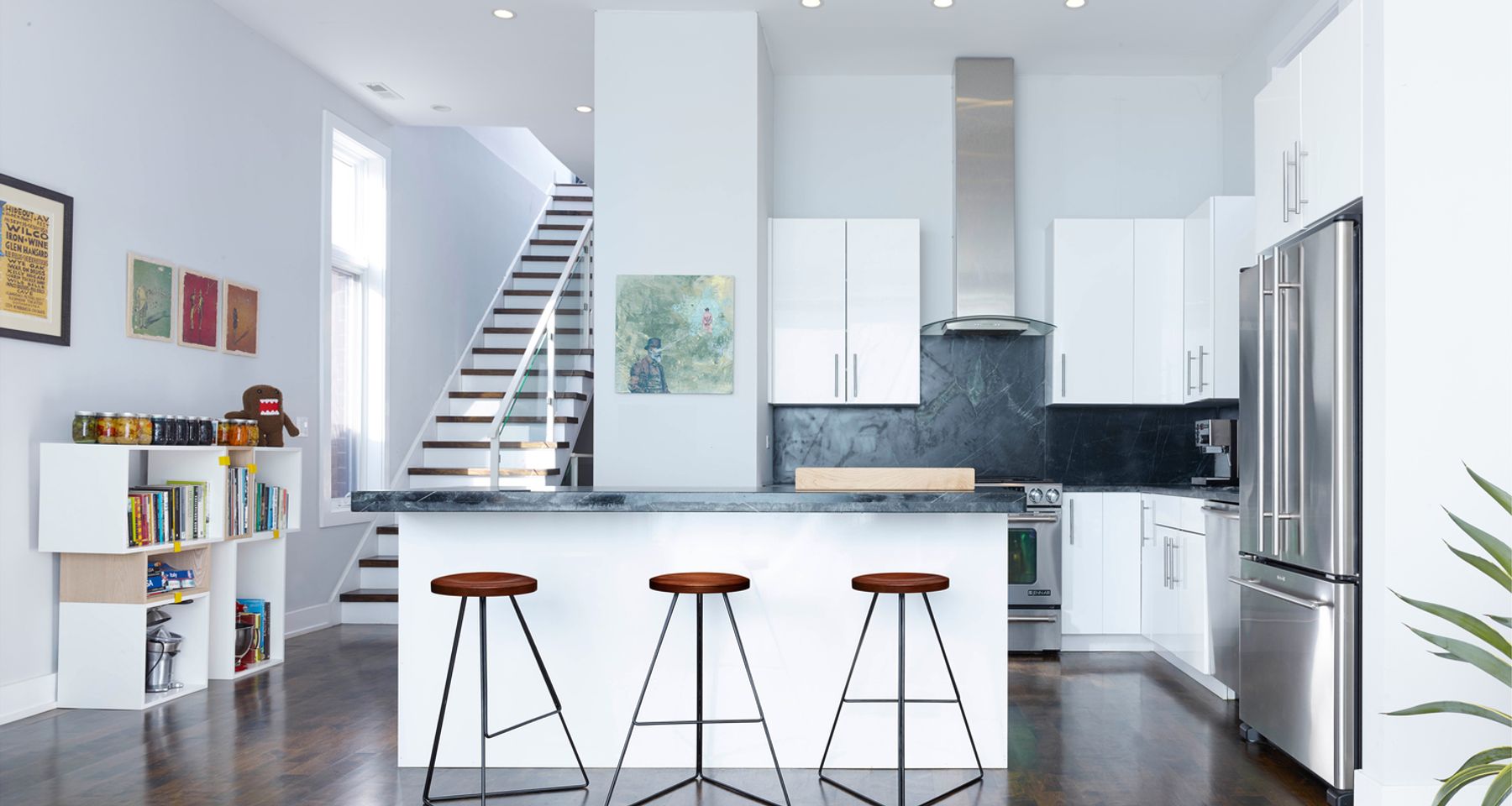 The Coleman Stool - Black Frame by Greta de Parry