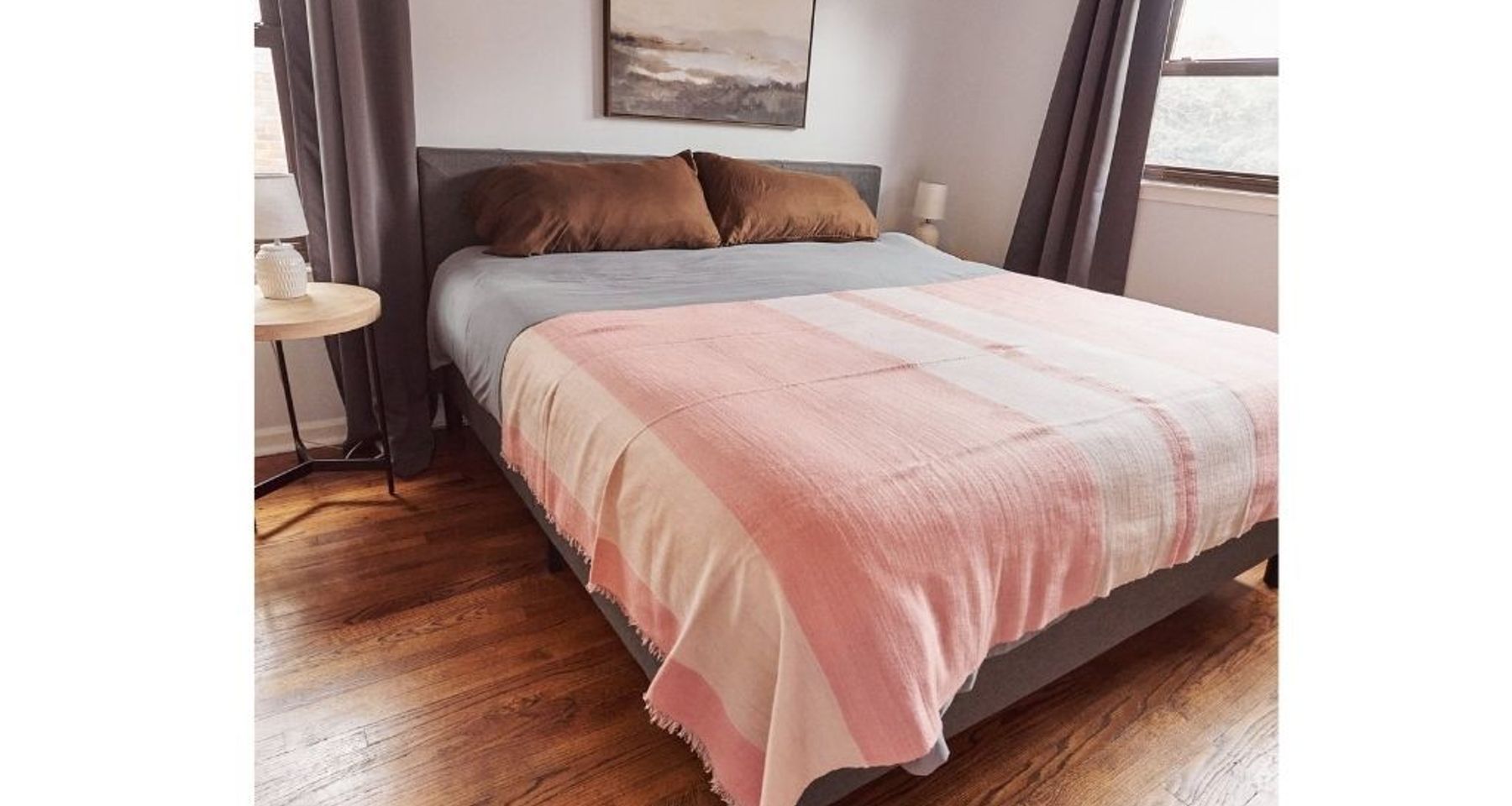 Rosa Merino Throw / Bedspread / Blanket  by Studio Variously