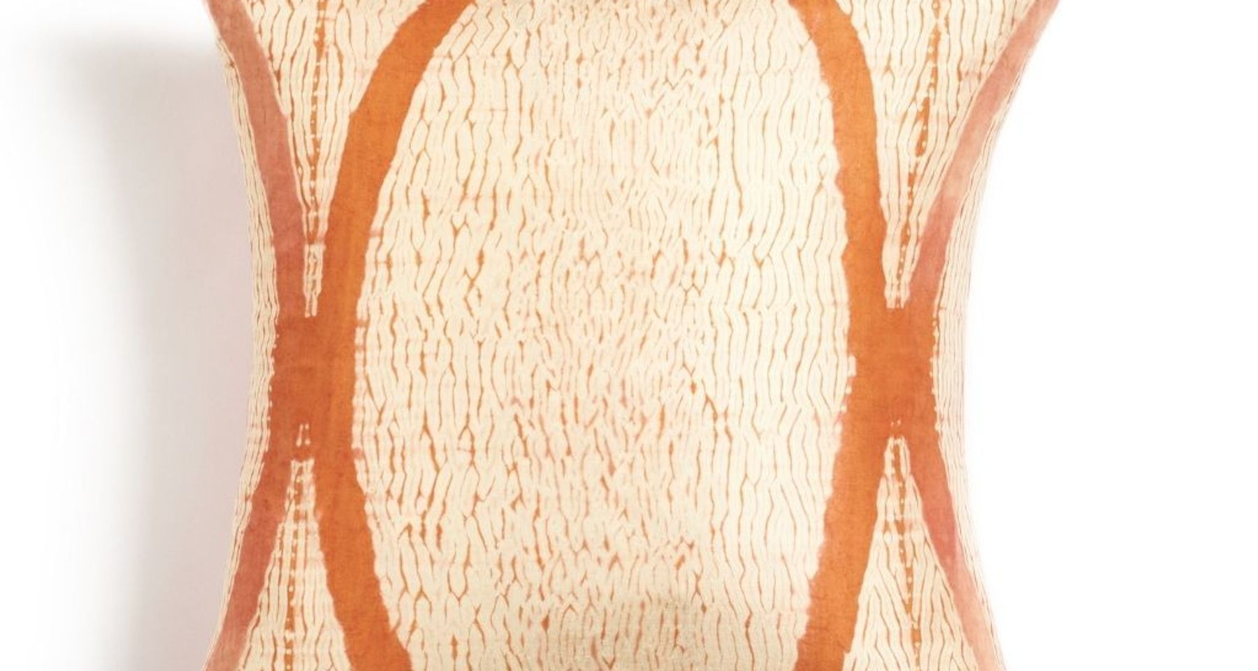 Arc Coral Silk Pillow by Studio Variously