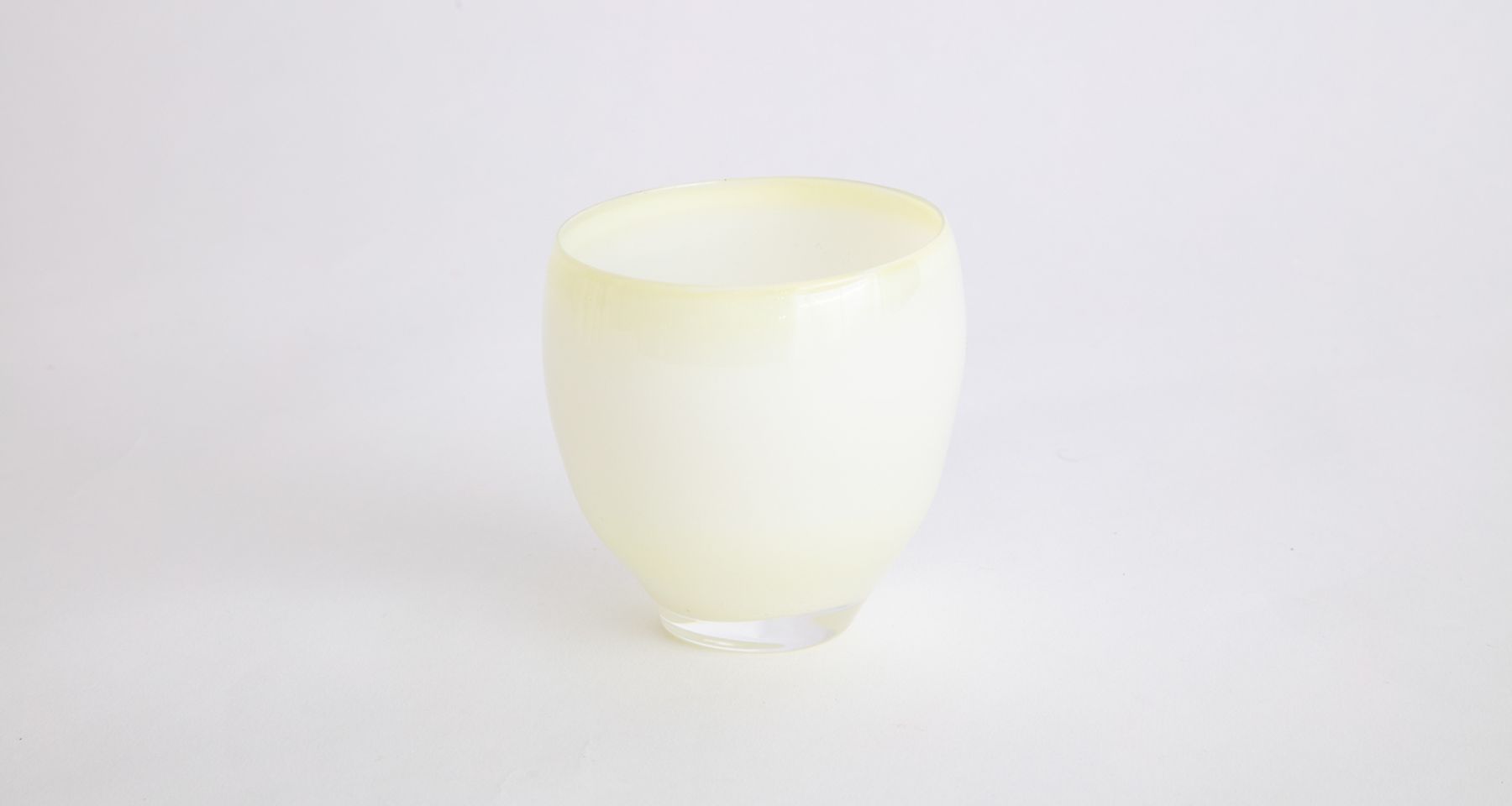 Hand Blow Glass Contrapposto Cup 3  by Fort Makers