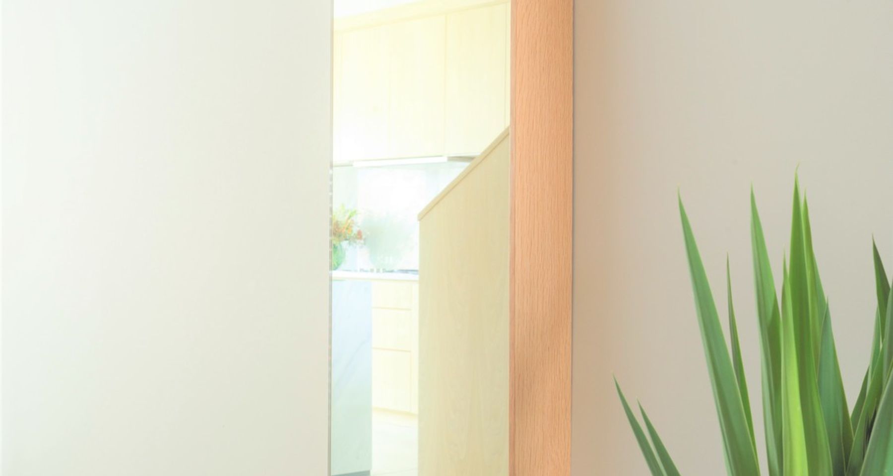 Portrait Mirror - White Oak by Trey Jones Studio