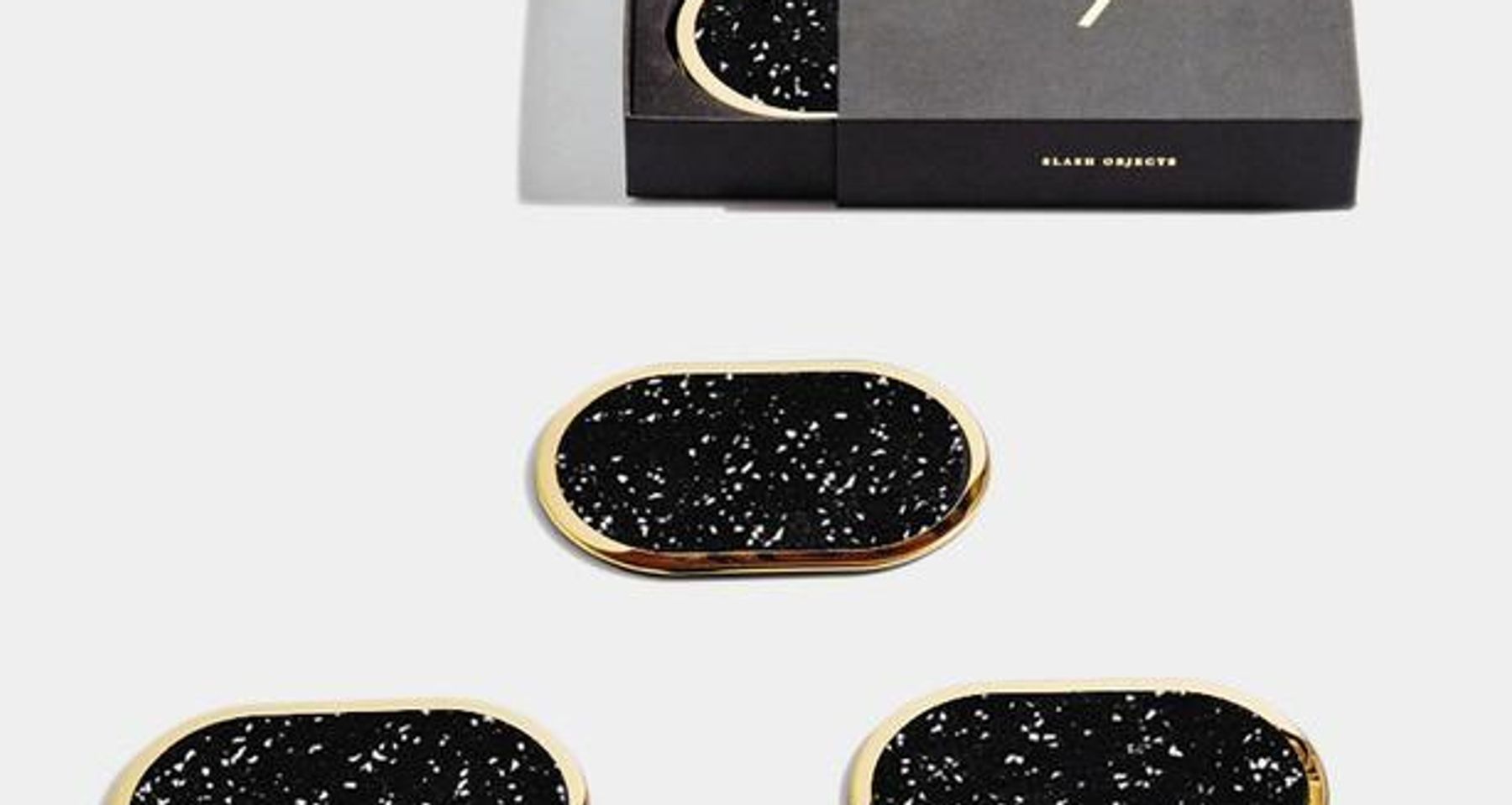 Ring Rubber Coasters Set by Slash Objects