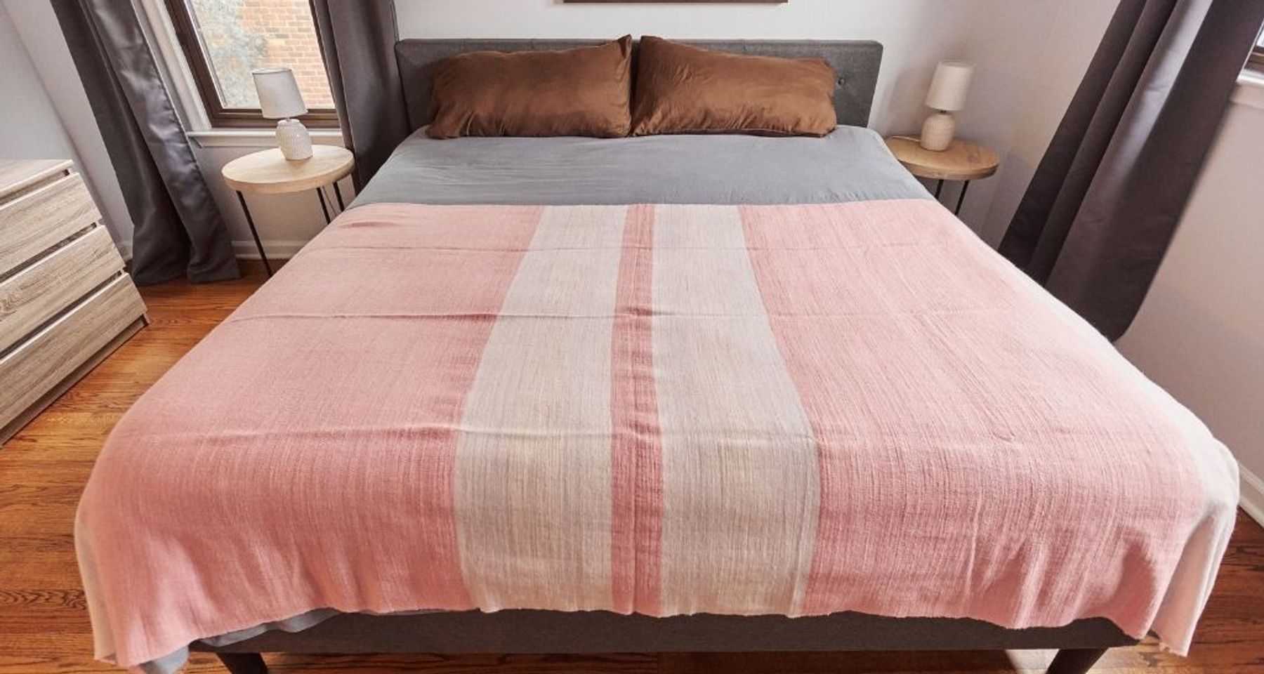 Rosa Merino Throw / Bedspread / Blanket  by Studio Variously