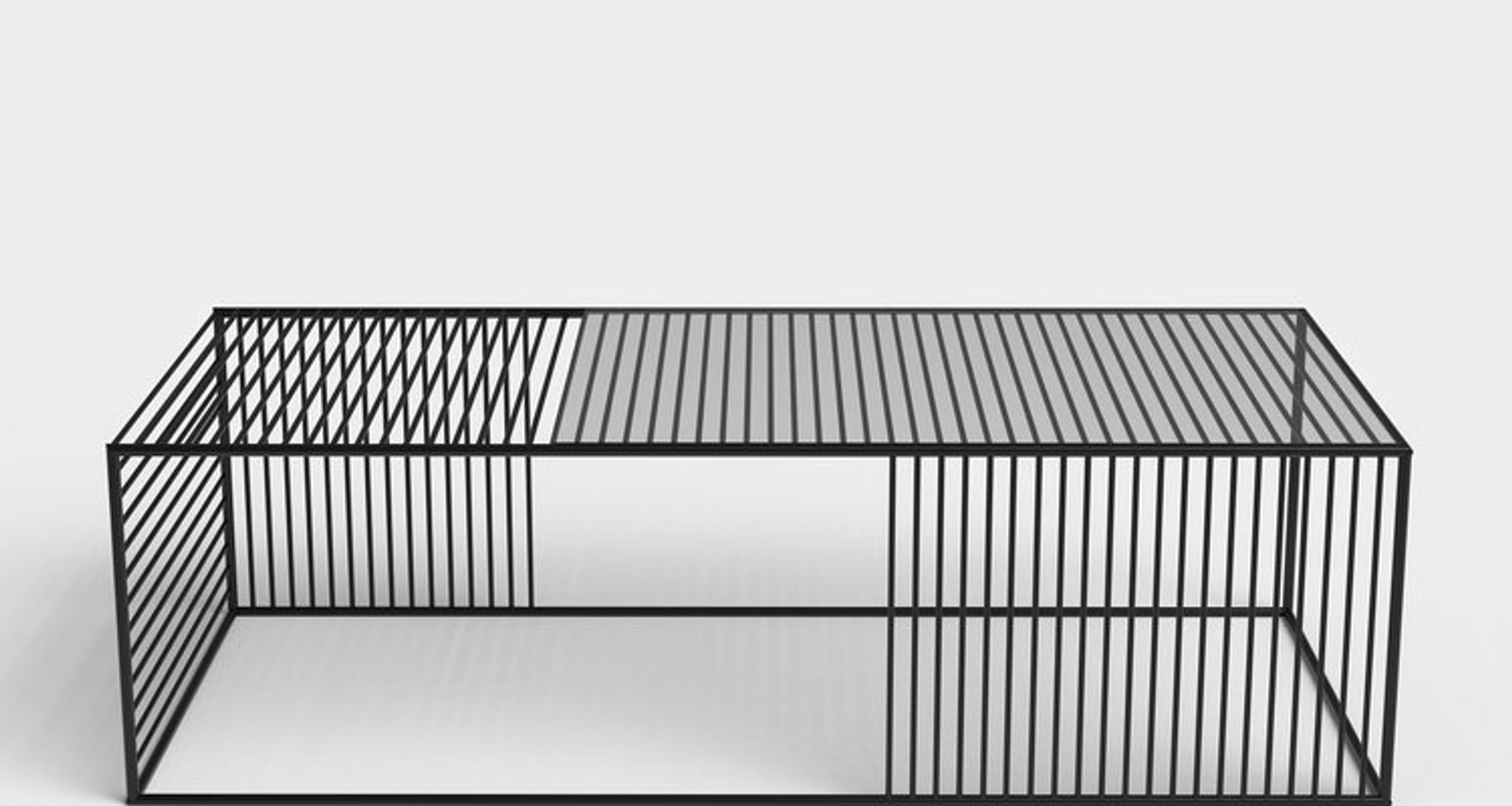 Wire Coffee Table - Rectangle by Iacoli and McAllister