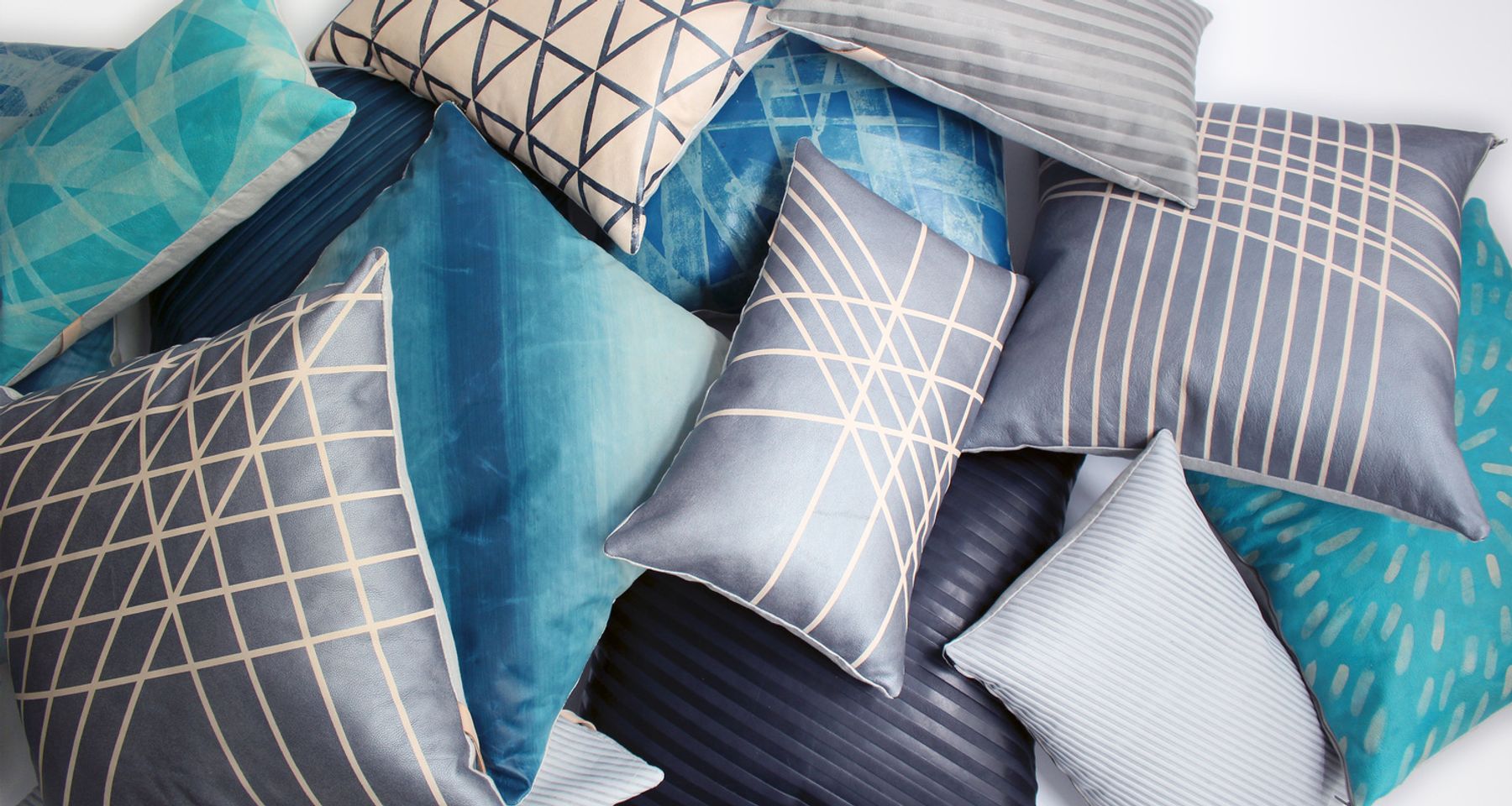 Slant Triangle Pillow by AVO