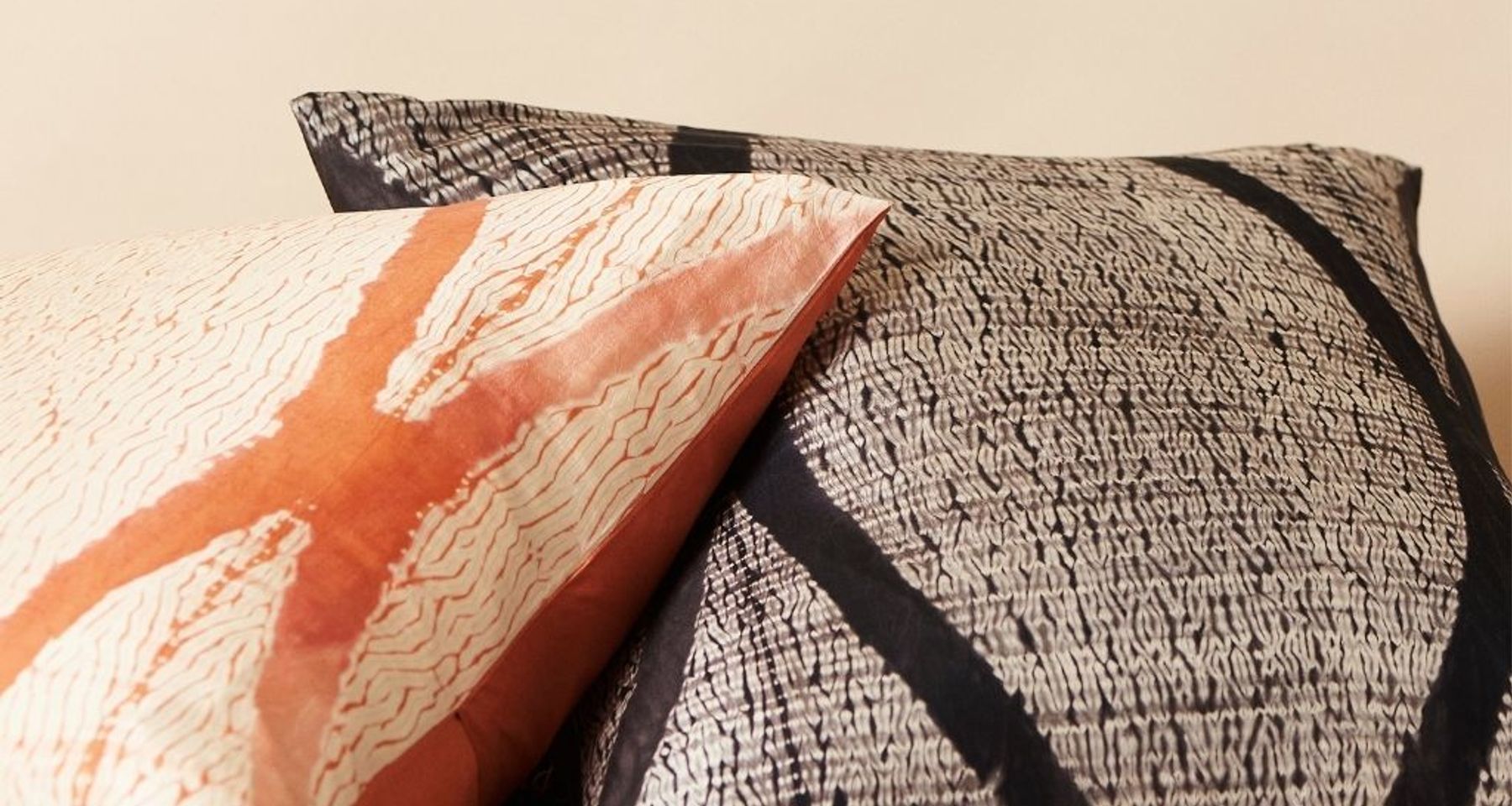 Arc Coral Silk Pillow by Studio Variously