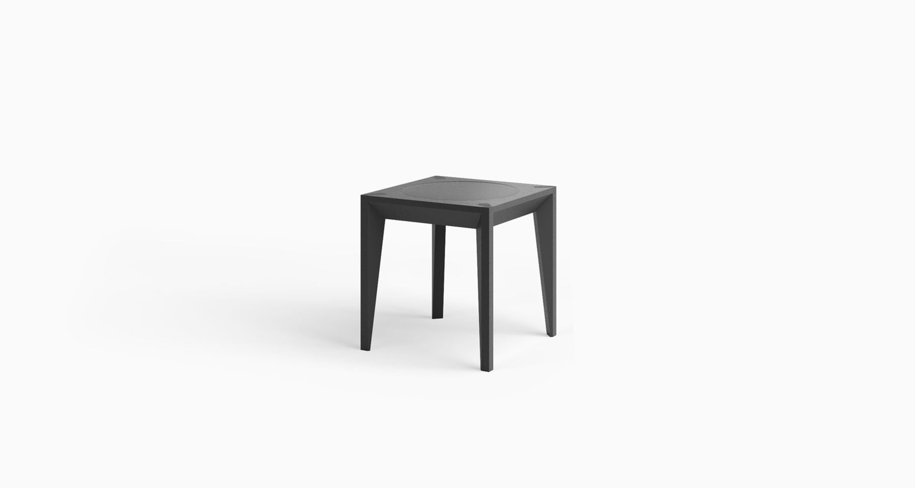 MiMi Stool Ebonized Black by Miduny