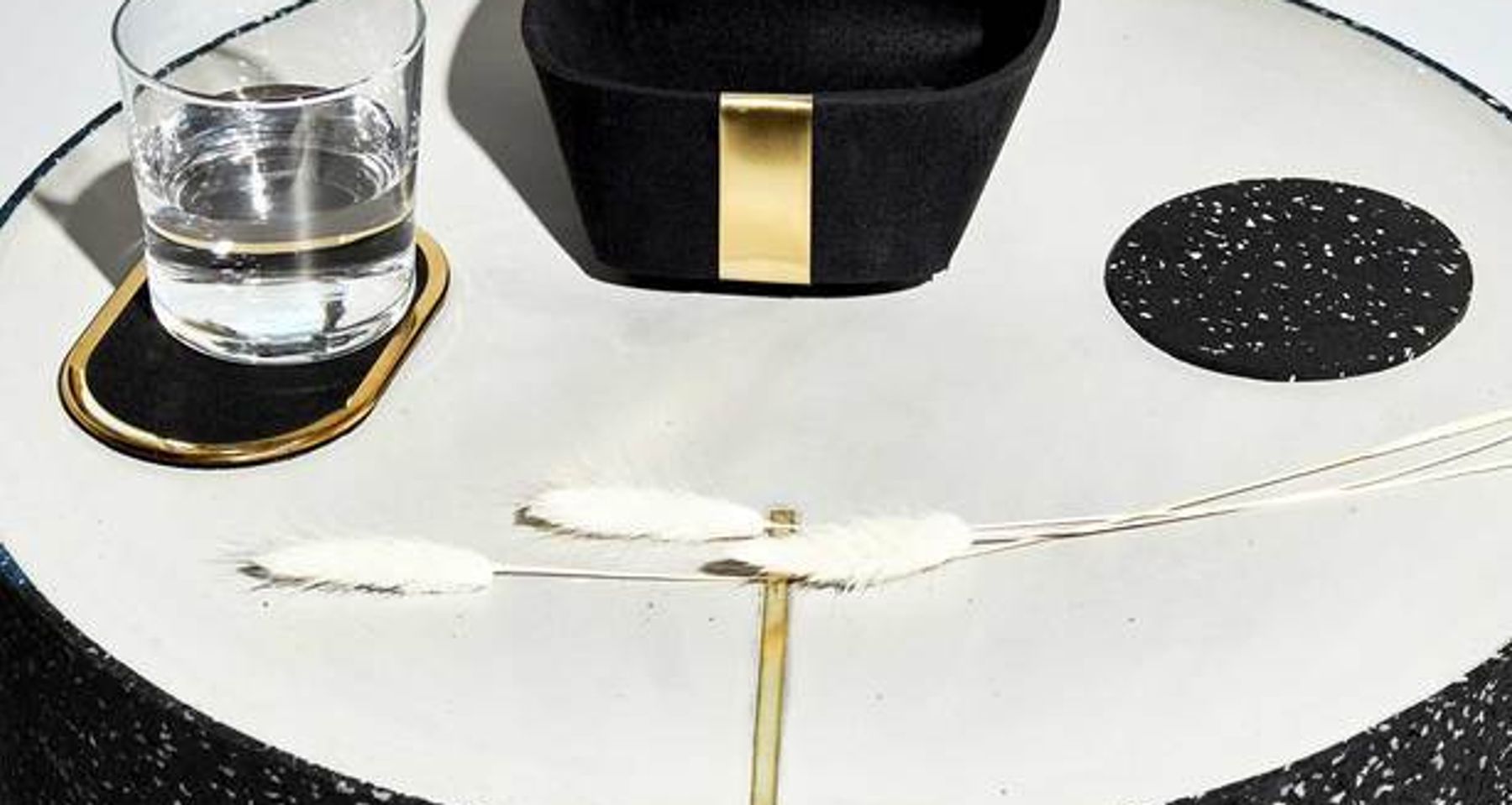 Ring Rubber Coasters Set by Slash Objects