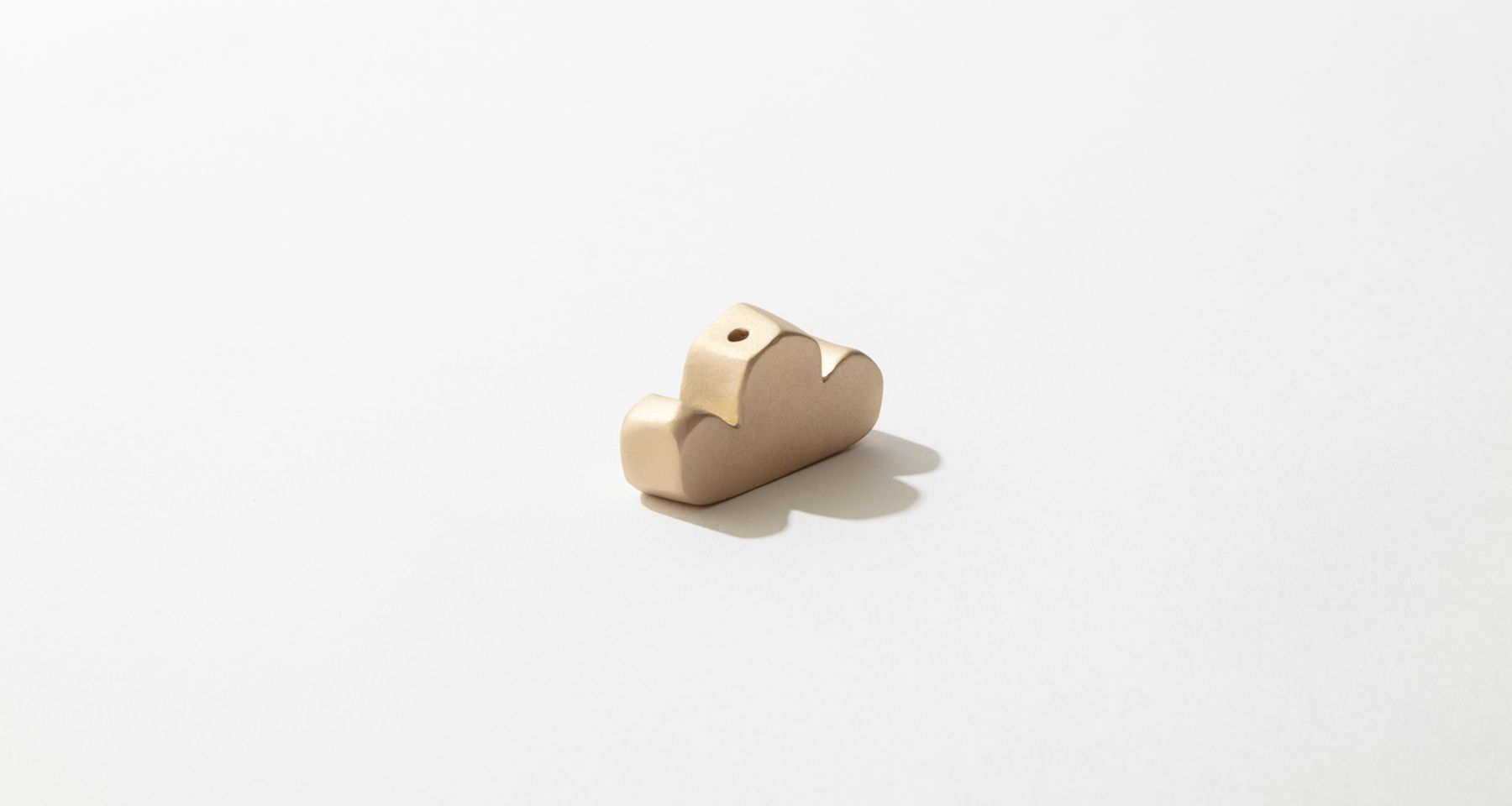 Sculptural Brass Cloud Incense Holder by Fort Makers
