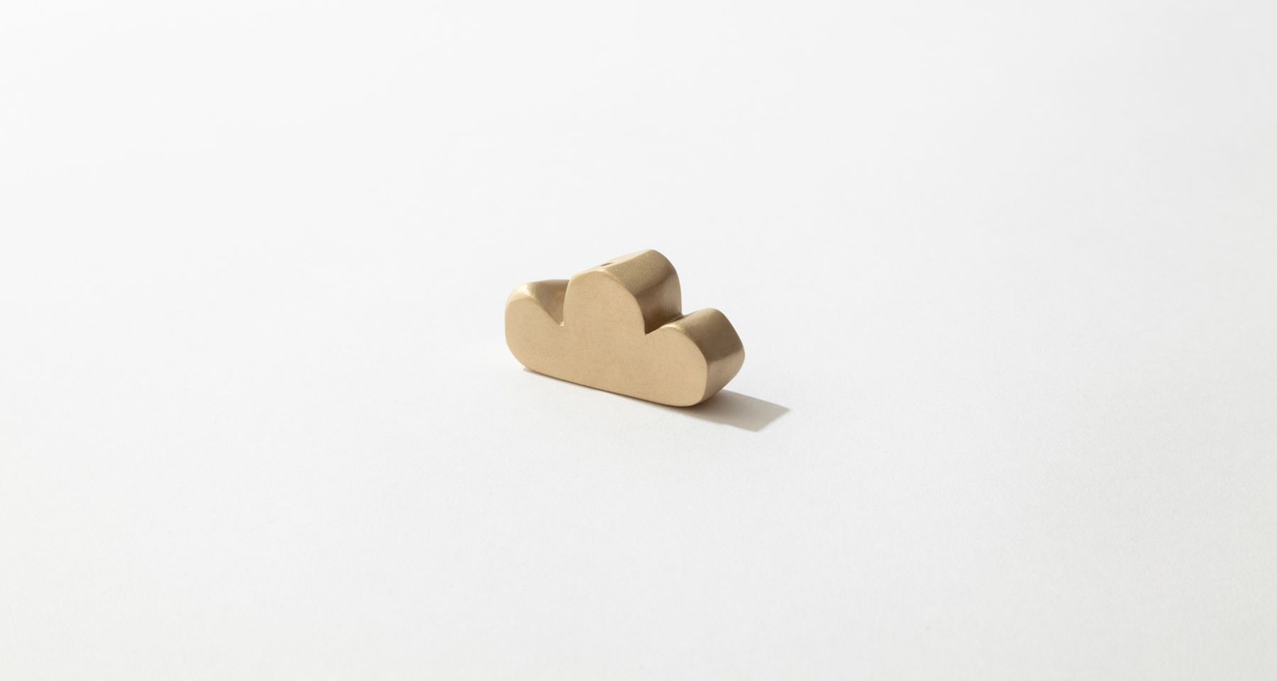 Sculptural Brass Cloud Incense Holder by Fort Makers