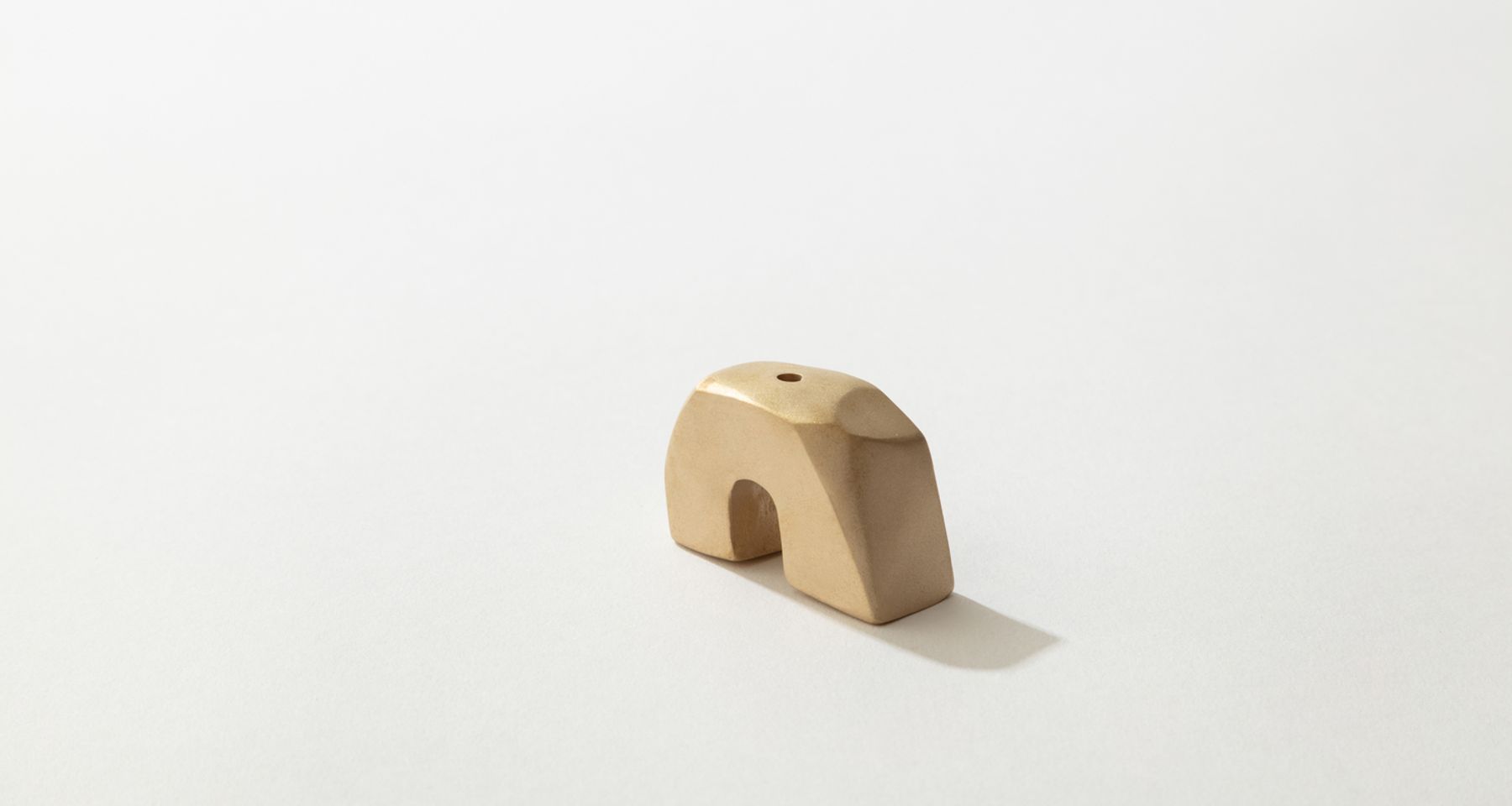 Sculptural Brass Rainbow Incense Holder by Fort Makers